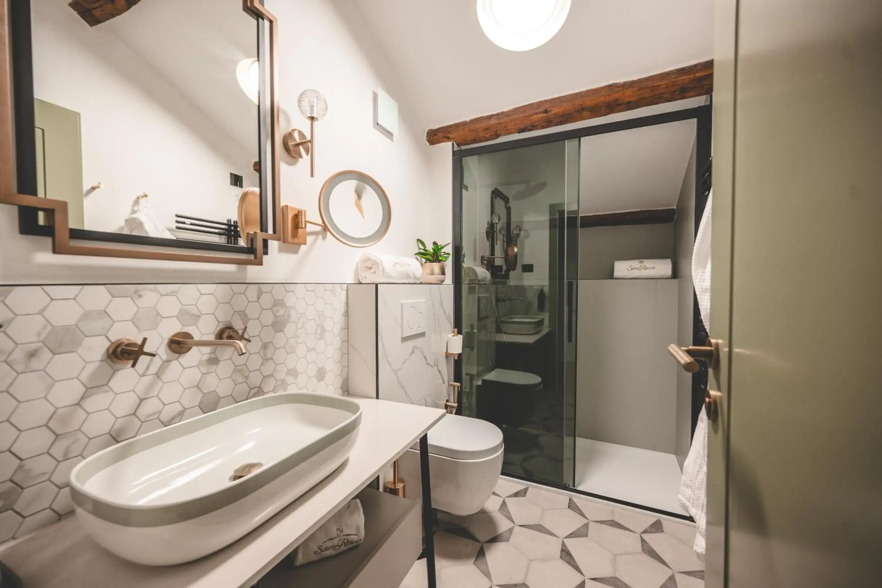 Bathroom in Boutique Hotel San Rocco Bathroom in Boutique Hotel San Rocco