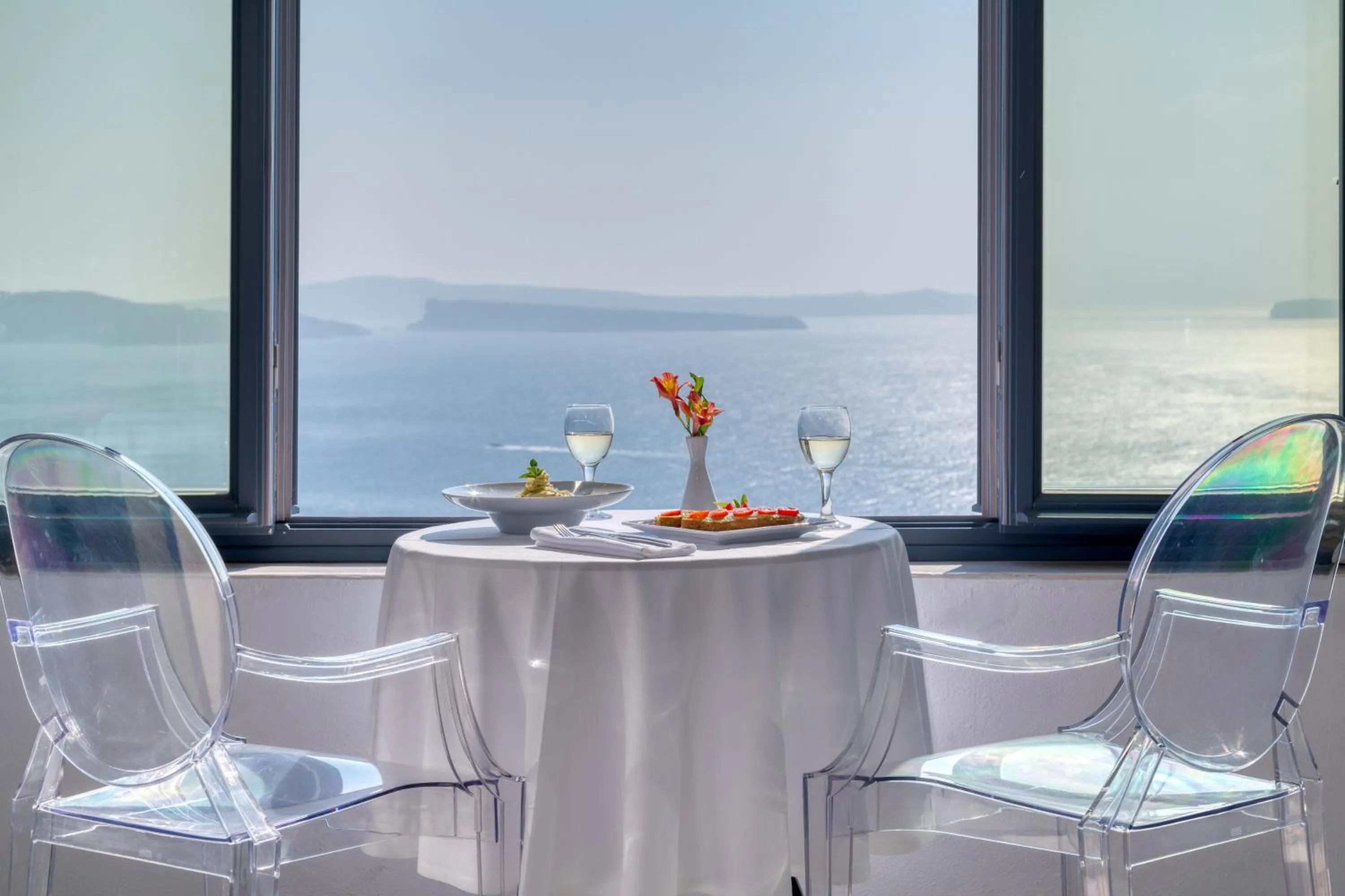 Lounge or bar in Nostos Apartments