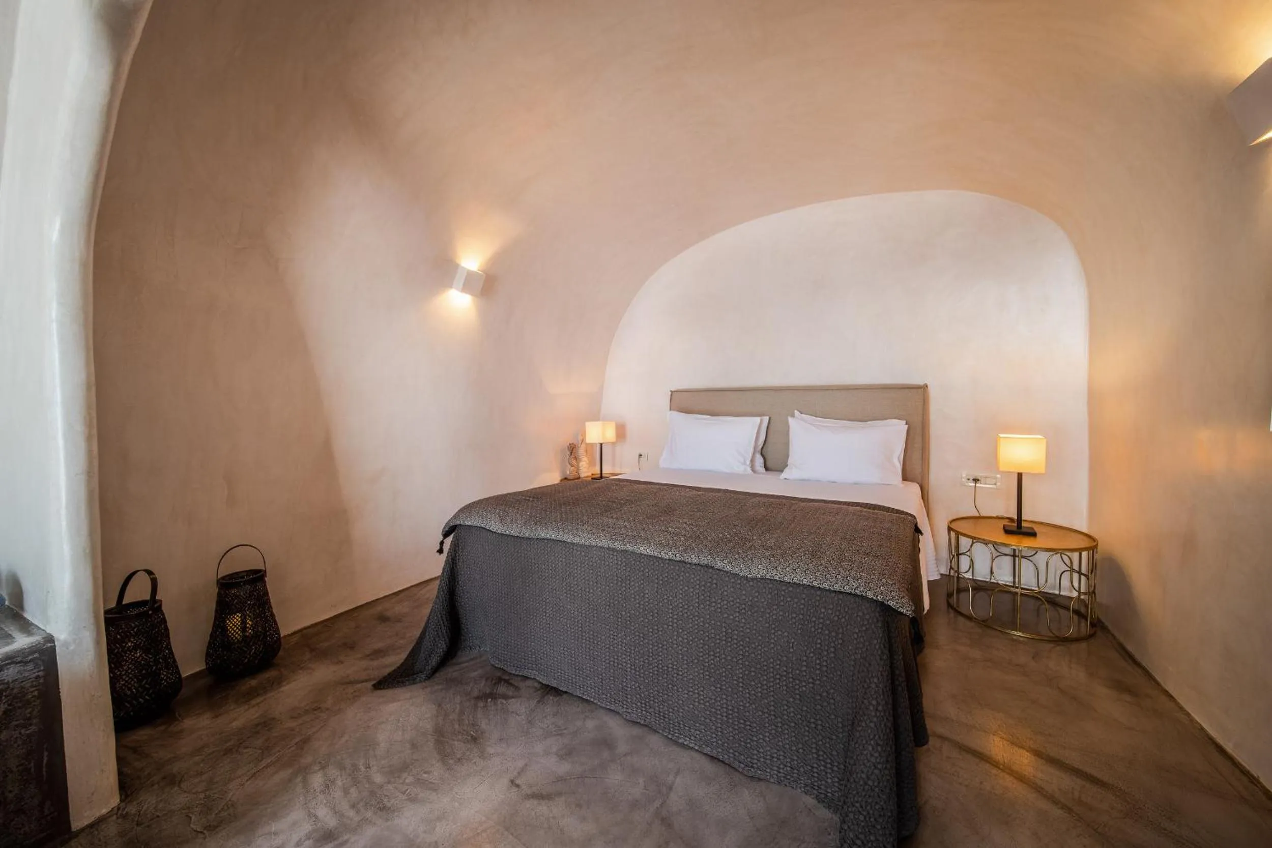 Bed in Nostos Apartments