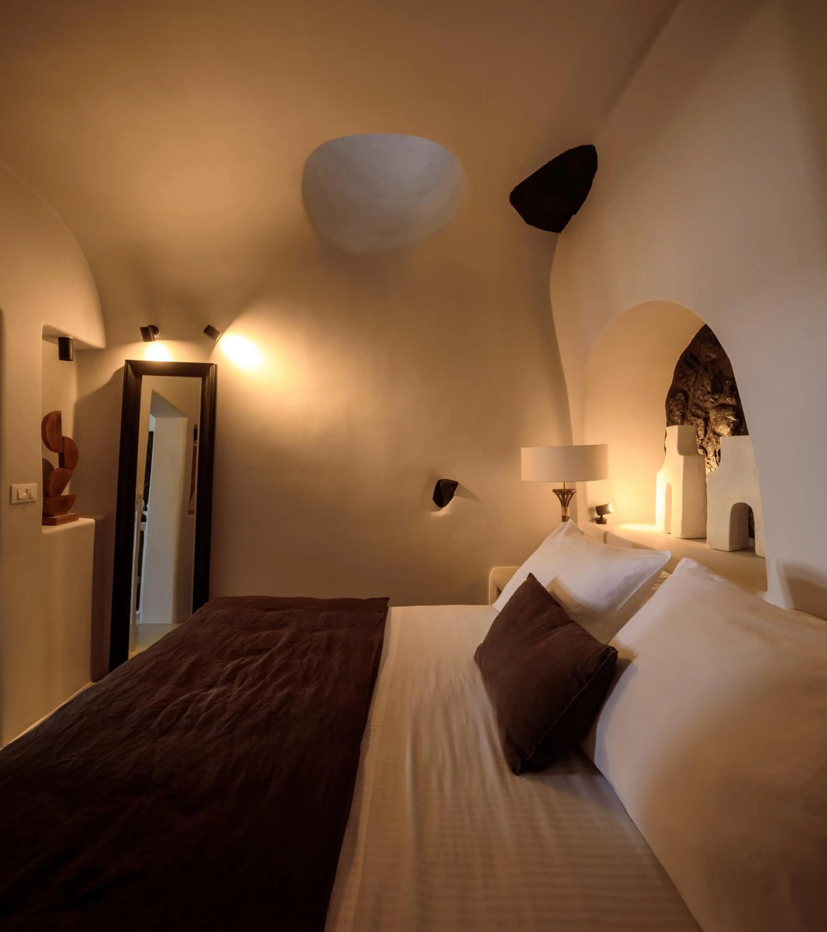 Bed in Nostos Apartments