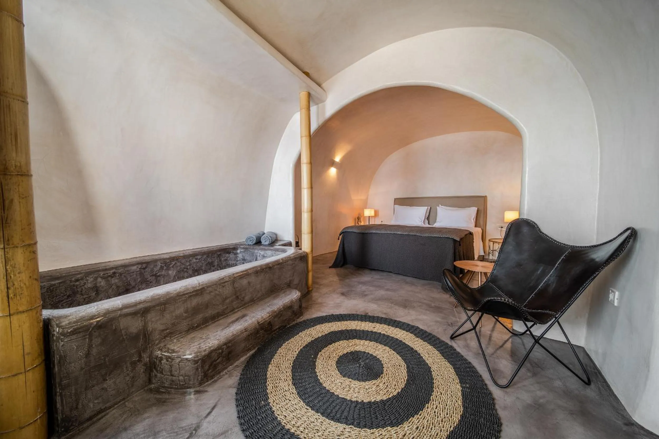 Bed in Nostos Apartments