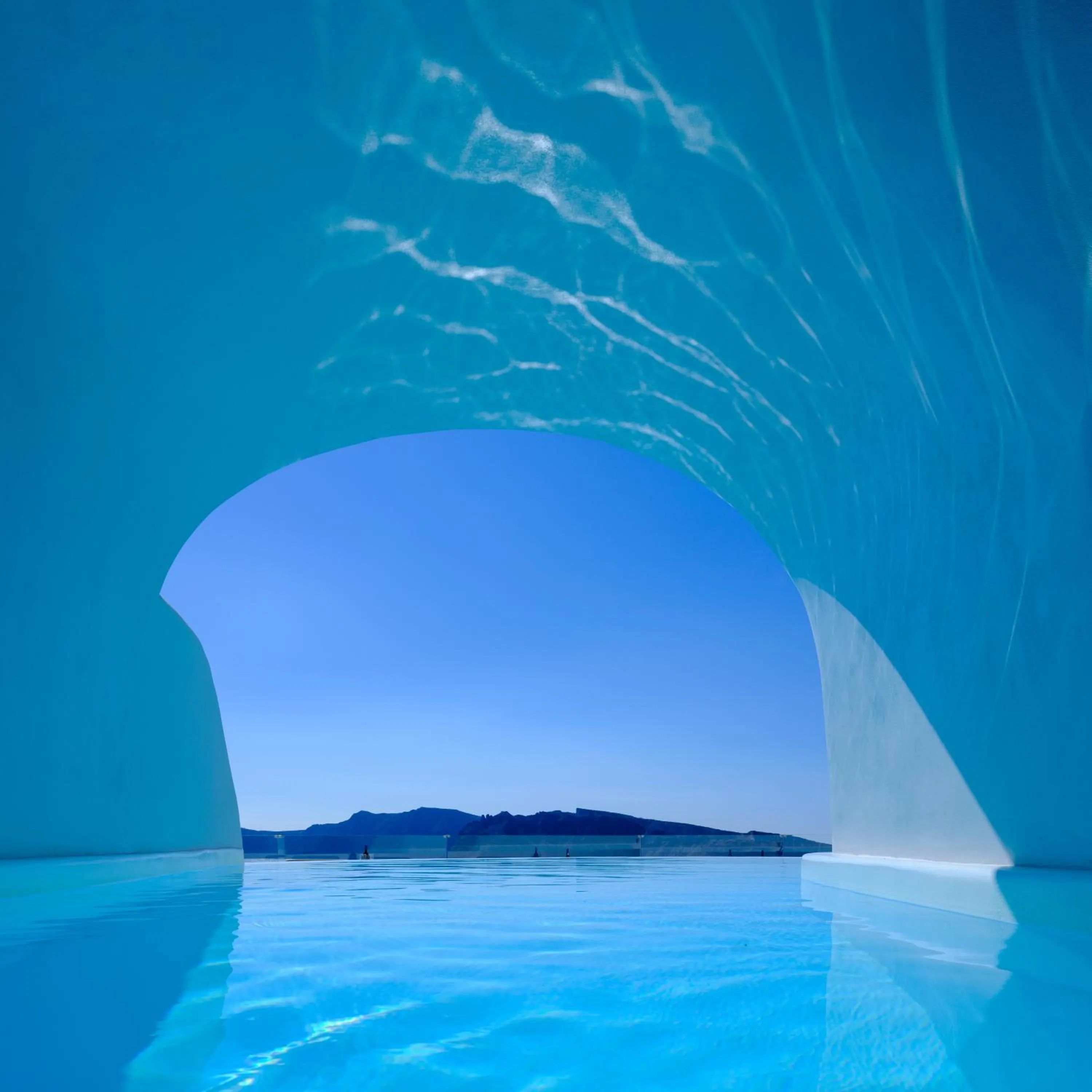 Pool view in Nostos Apartments