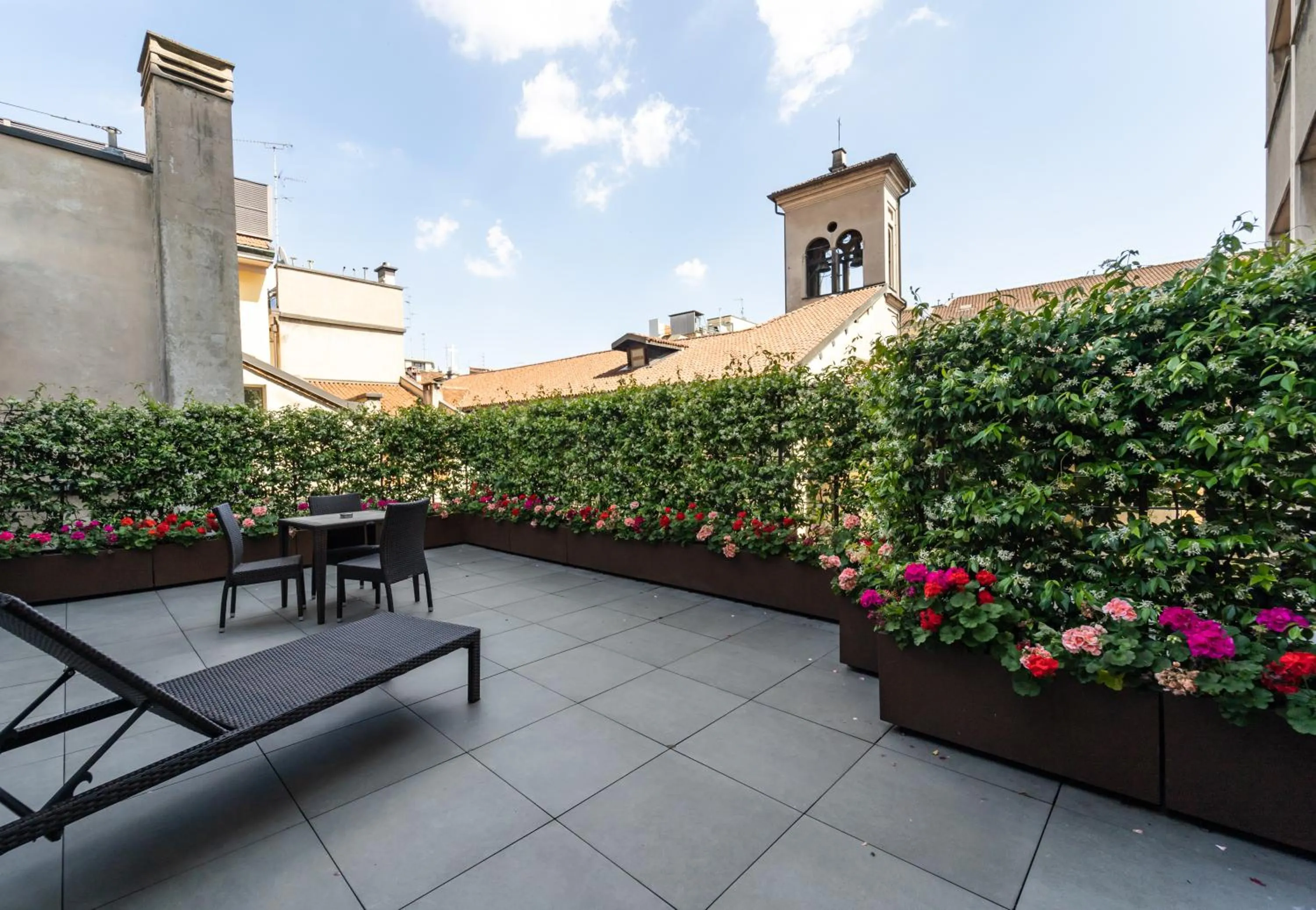Balcony/Terrace in Hotel Milano Castello