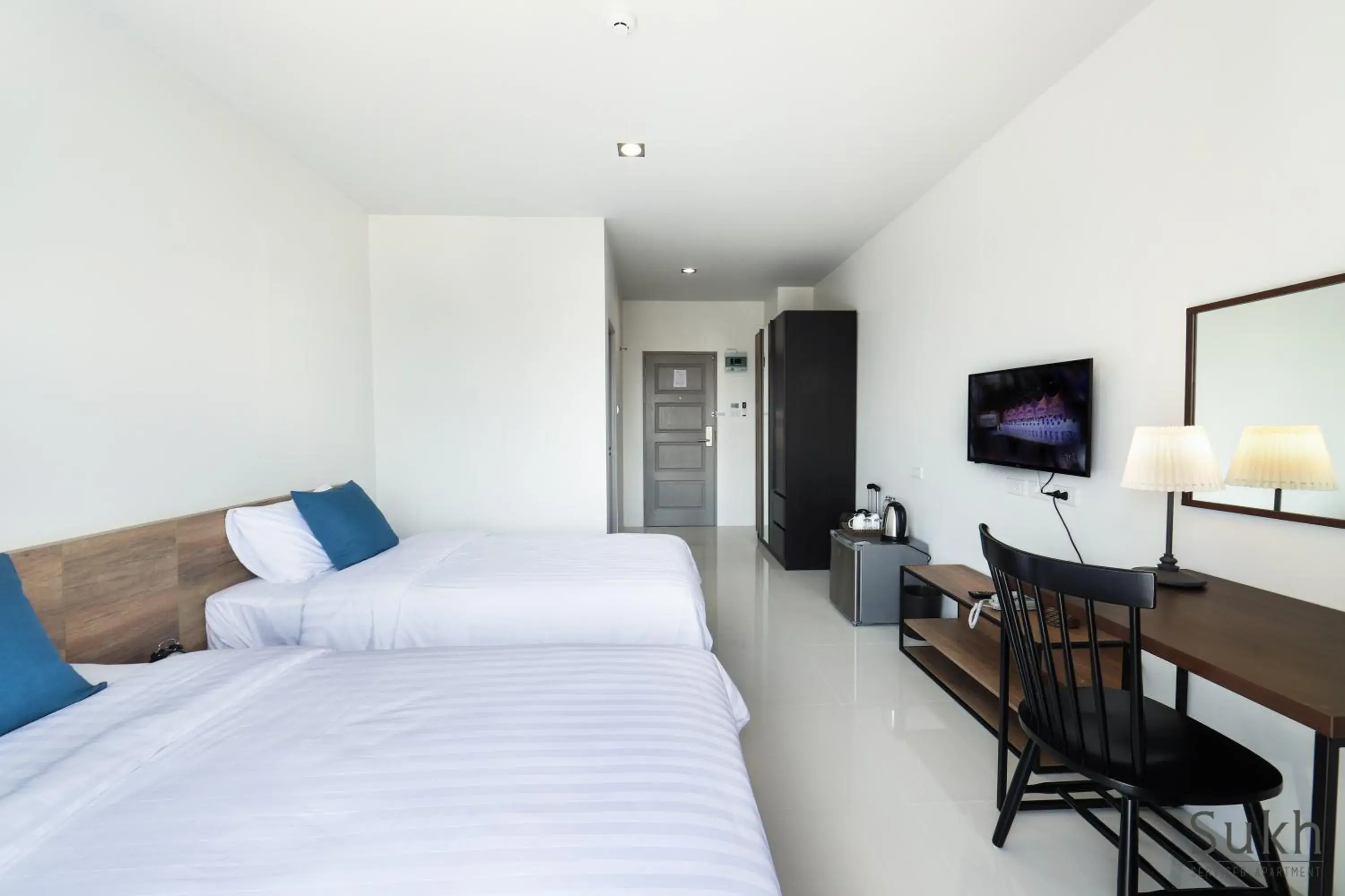 Bed in Sukh Serviced Apartment Bed in Sukh Serviced Apartment