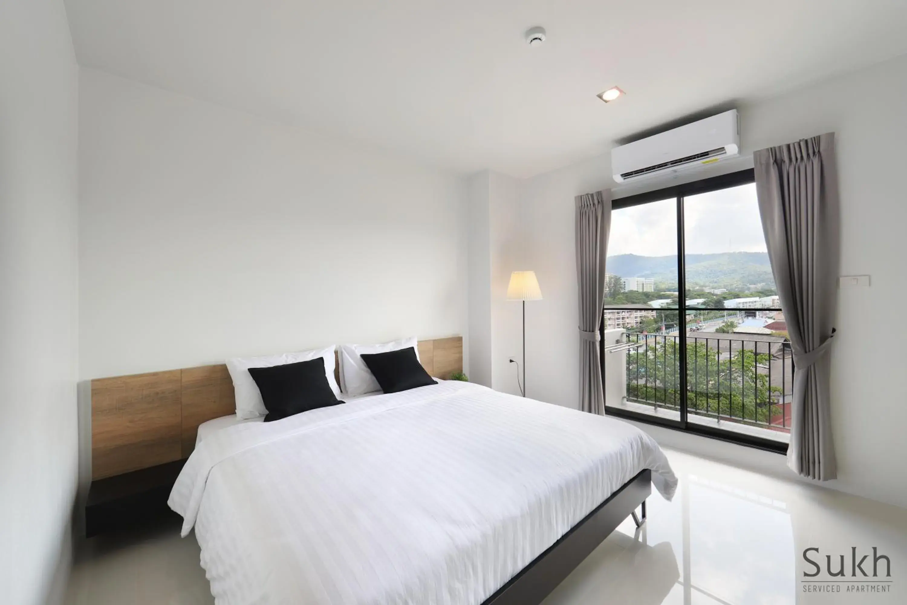 Bed in Sukh Serviced Apartment Bed in Sukh Serviced Apartment