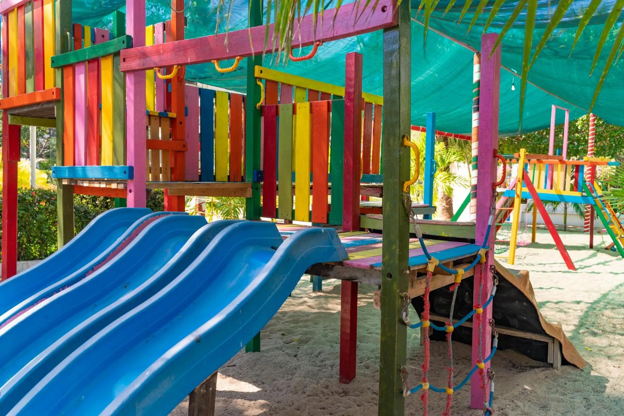 Children play ground in Hotel Castillo Huatulco & Beach Club
