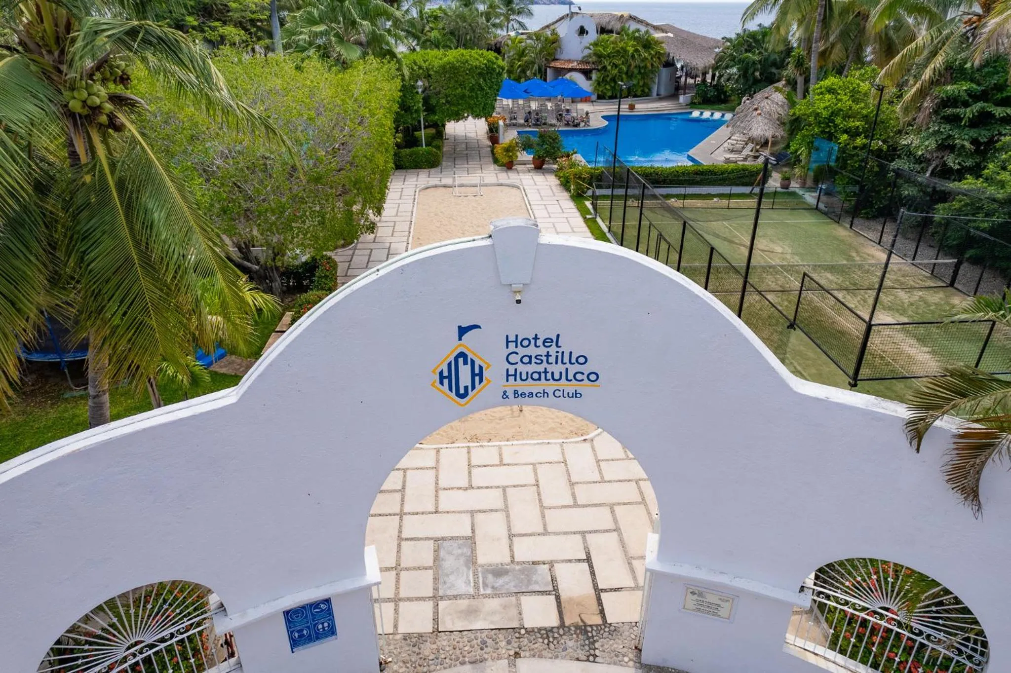 Bird's eye view in Hotel Castillo Huatulco & Beach Club