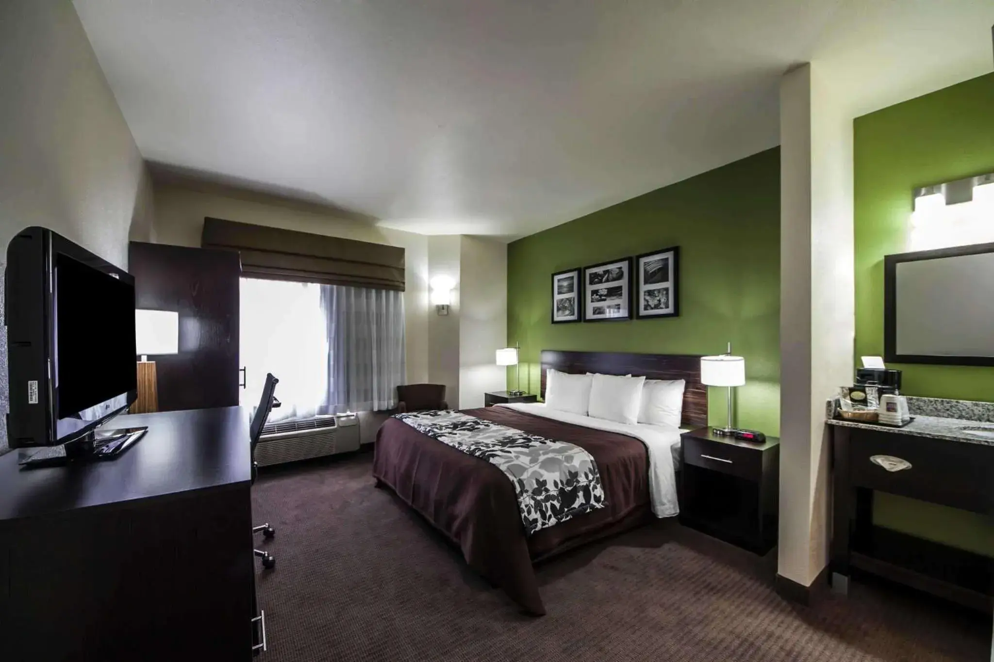 Photo of the whole room, Bed in Sleep Inn And Suites Central / I-44