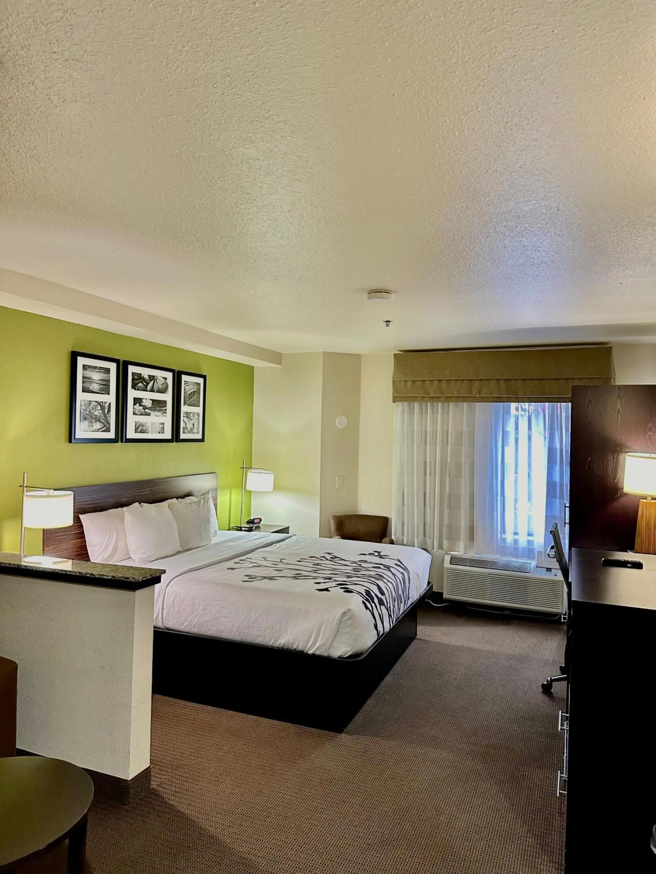 Bed in Sleep Inn & Suites Tulsa Central I-44