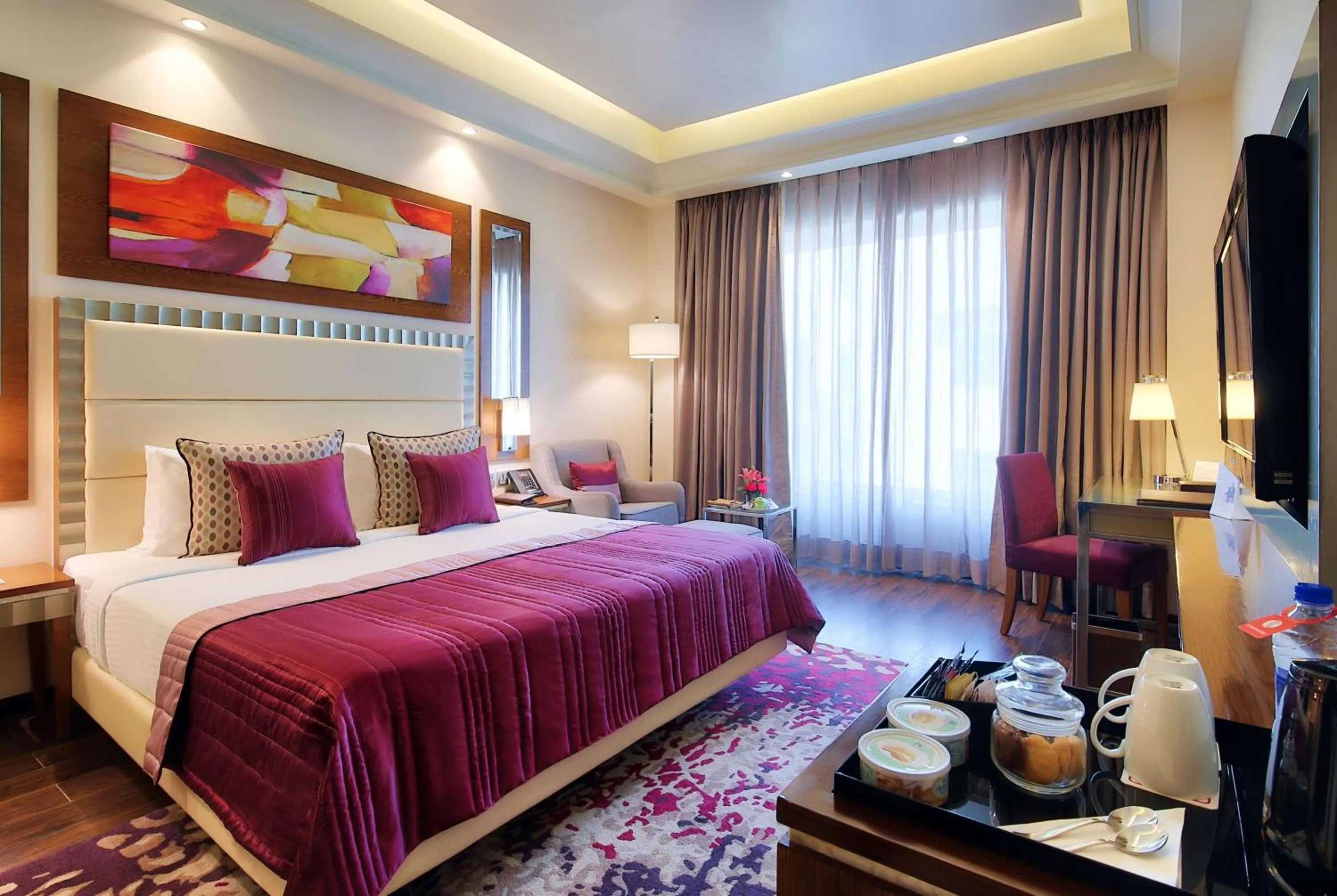 Photo of the whole room, Bed in Ramada Gurgaon Central