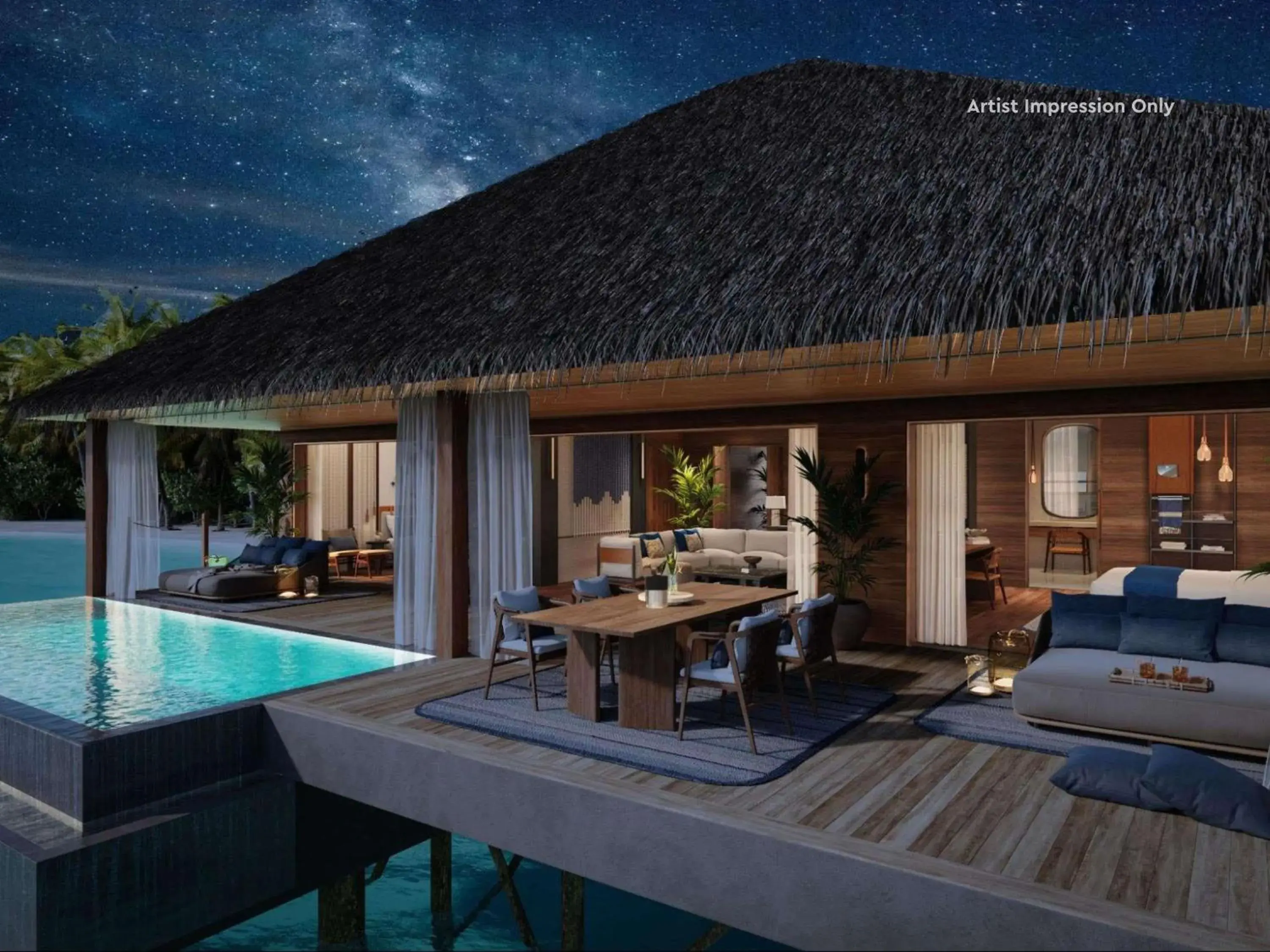 Bedroom in V Villas Maldives at Mirihi - MGallery Collection Bedroom in V Villas Maldives at Mirihi - MGallery Collection