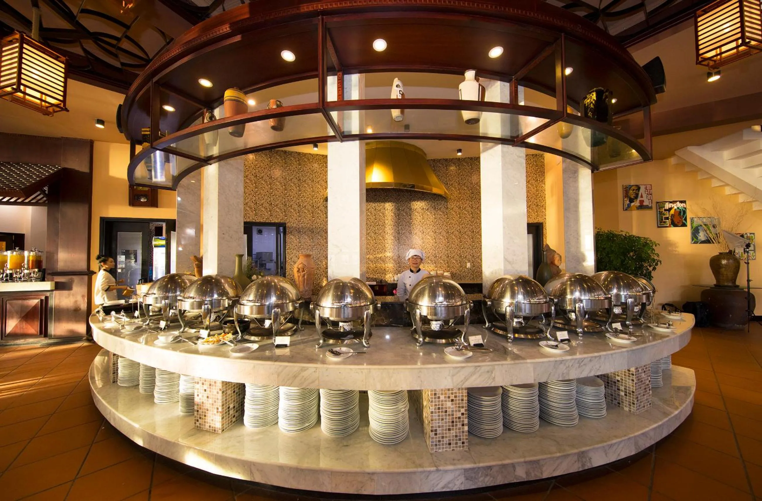 Buffet breakfast in Seahorse Resort & Spa