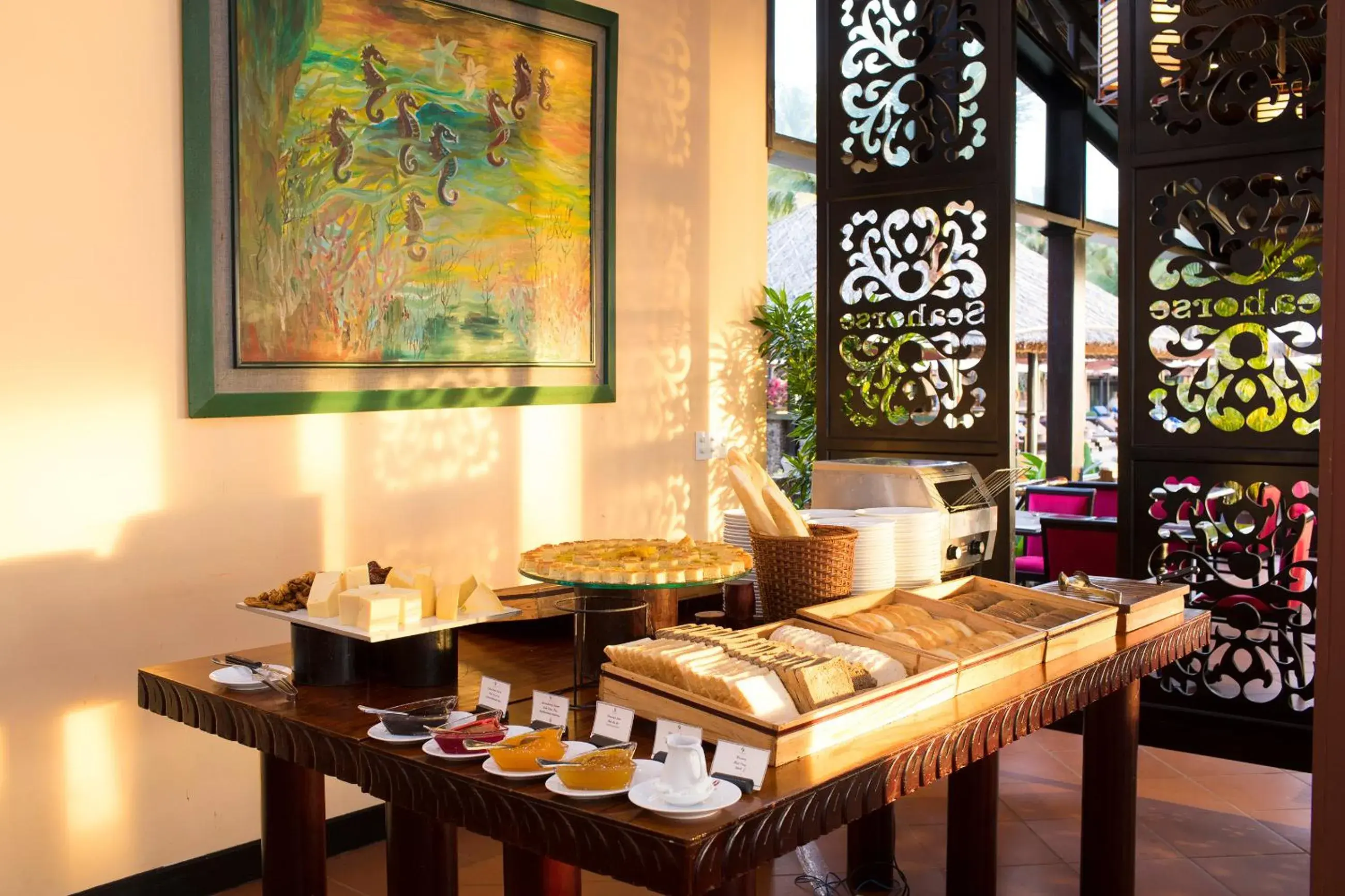 Buffet breakfast in Seahorse Resort & Spa Buffet breakfast in Seahorse Resort & Spa