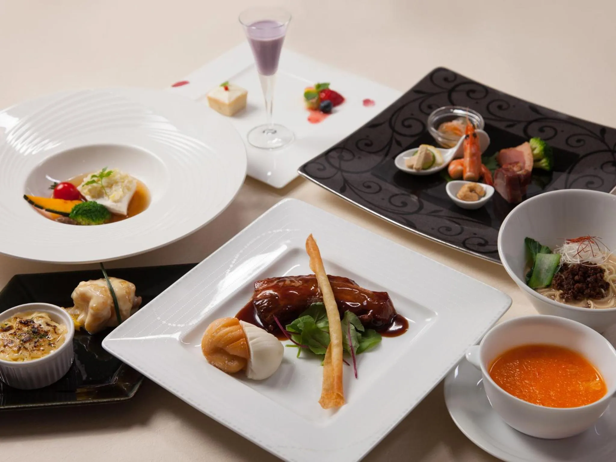 Food and drinks in Lake Biwa Otsu Prince Hotel