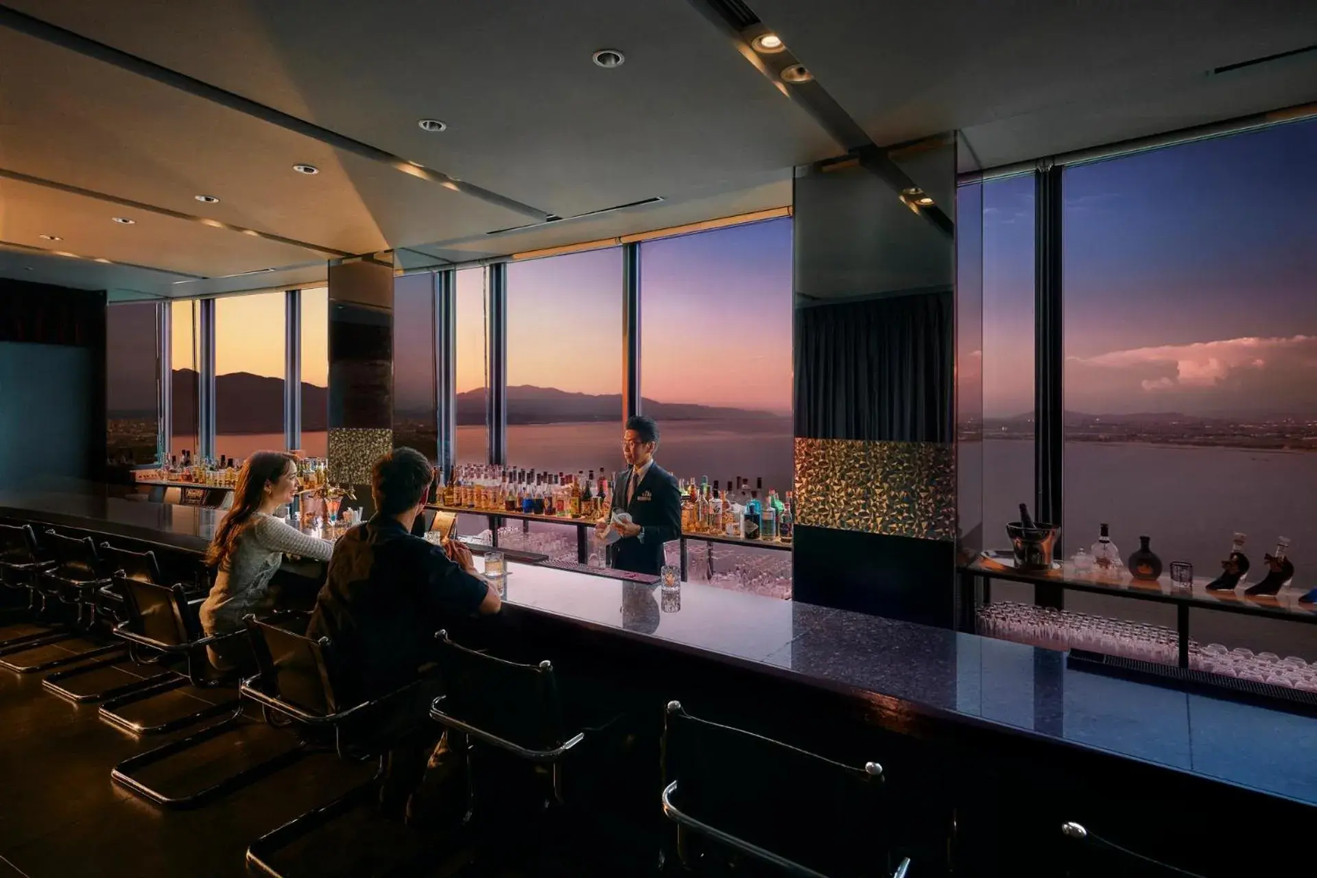 Lounge or bar in Lake Biwa Otsu Prince Hotel Lounge or bar in Lake Biwa Otsu Prince Hotel