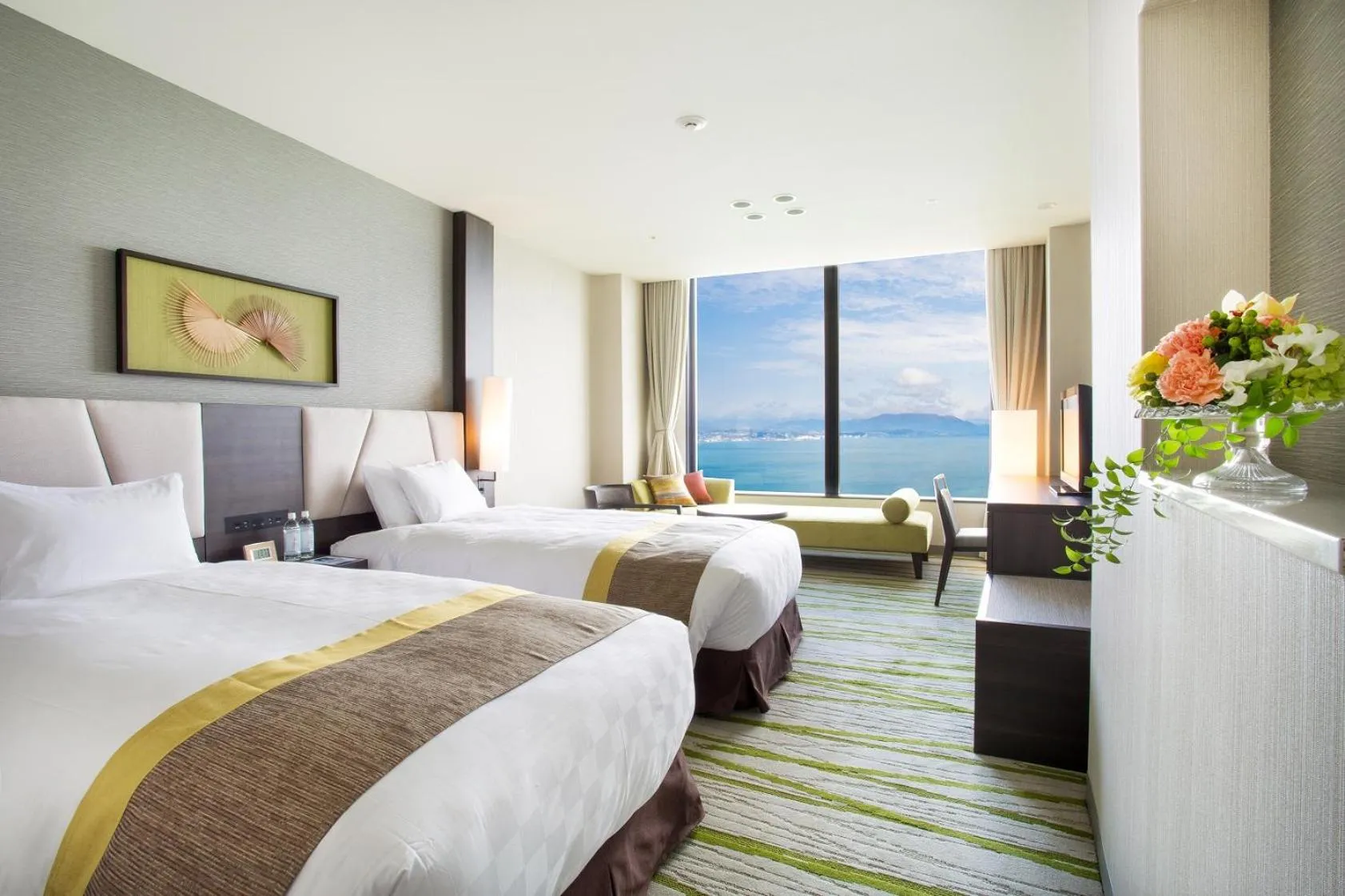 Photo of the whole room, Bed in Lake Biwa Otsu Prince Hotel