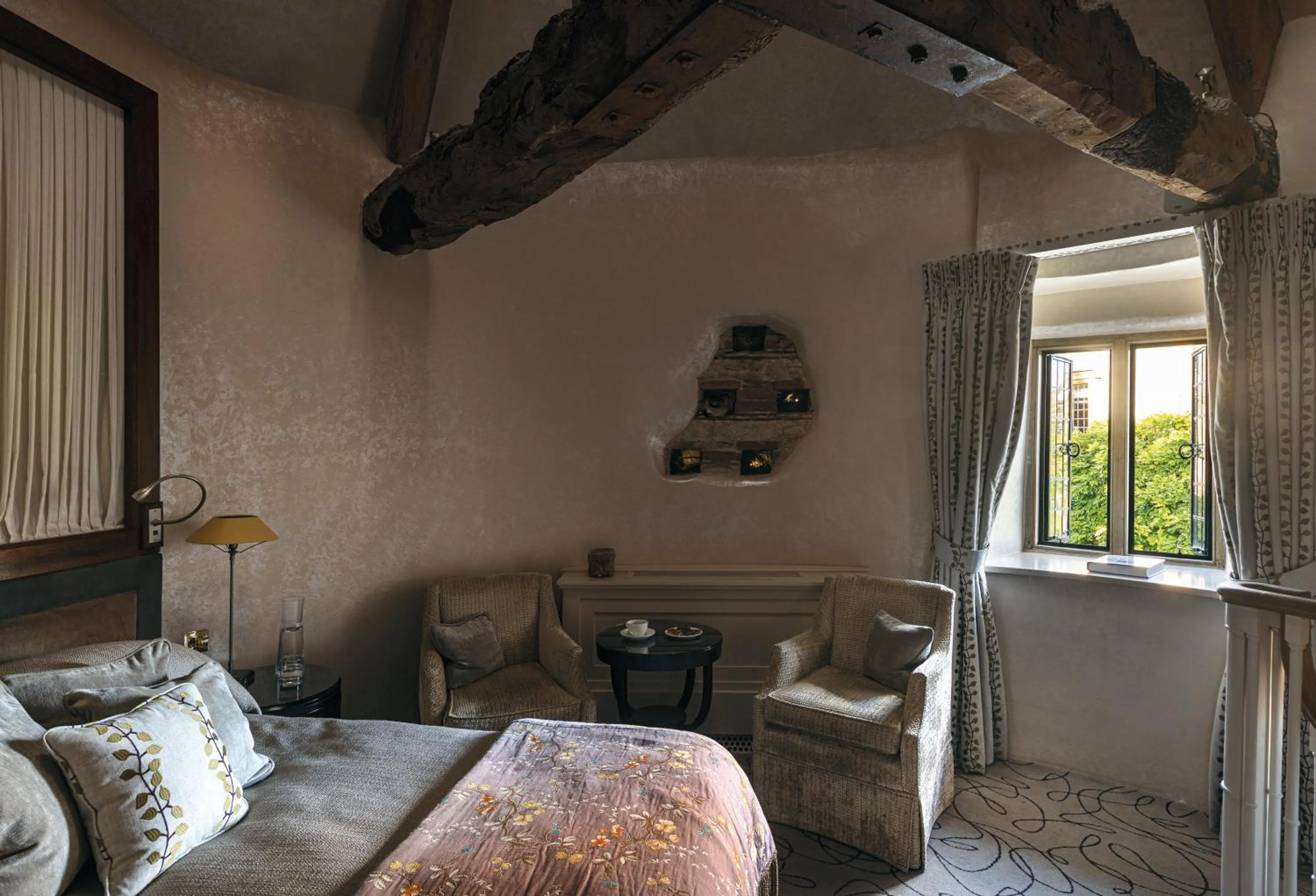 Bedroom in Le Manoir aux Quat'Saisons, A Belmond Hotel, Oxfordshire