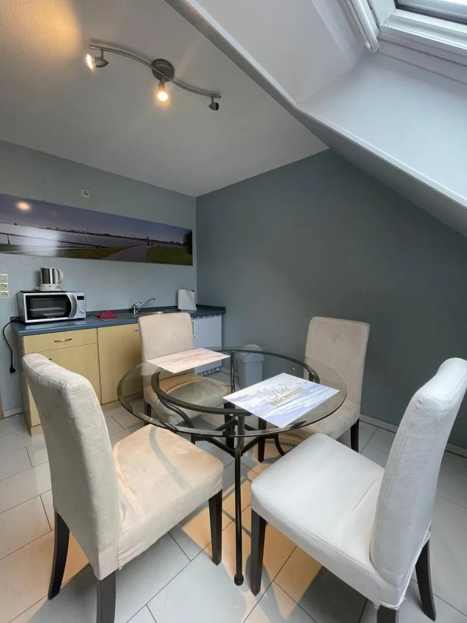 Kitchen or kitchenette in Hotel Deichvoigt