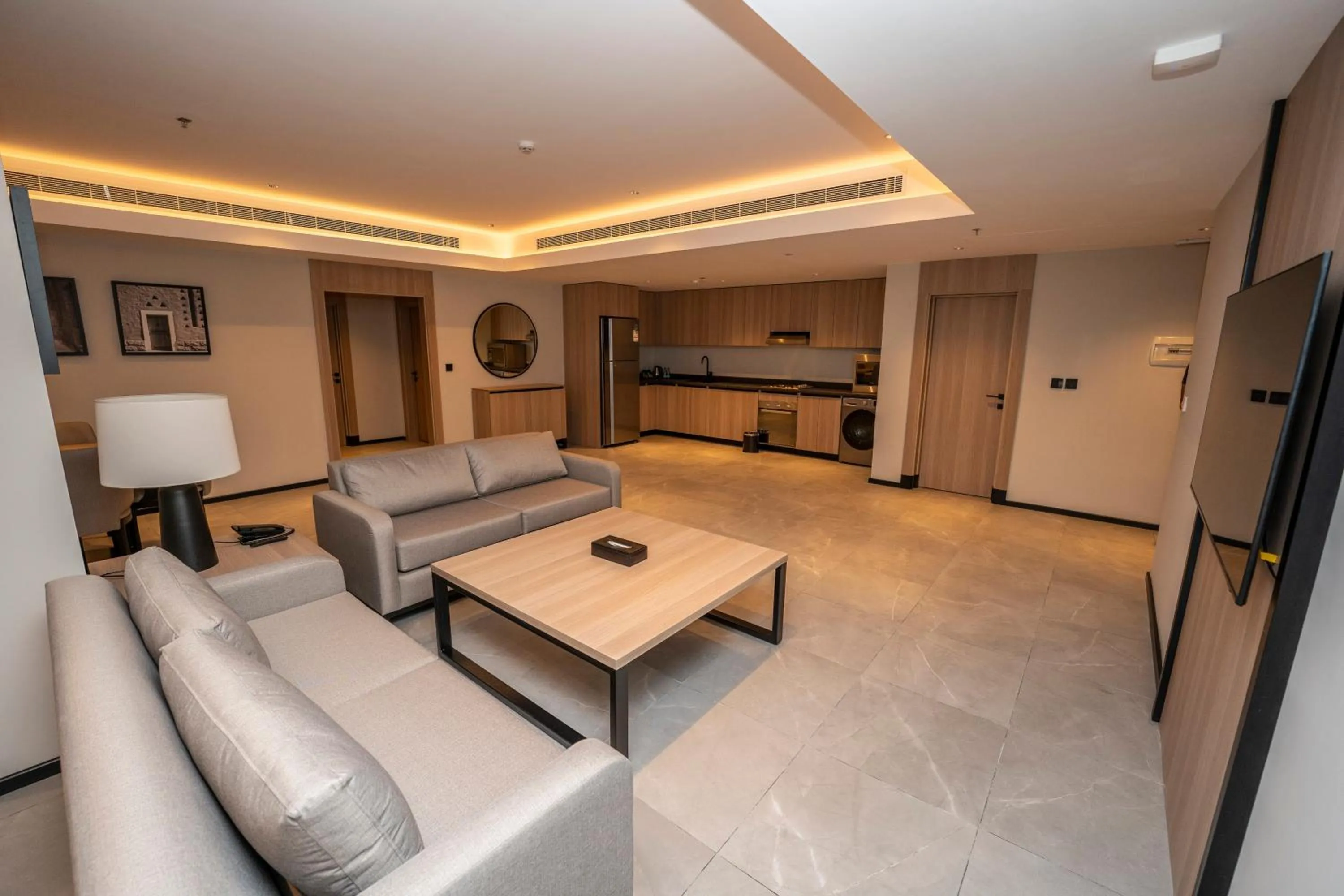 Seating area in Manazel Aldiafah serviced Apartments AlSulymaniyah