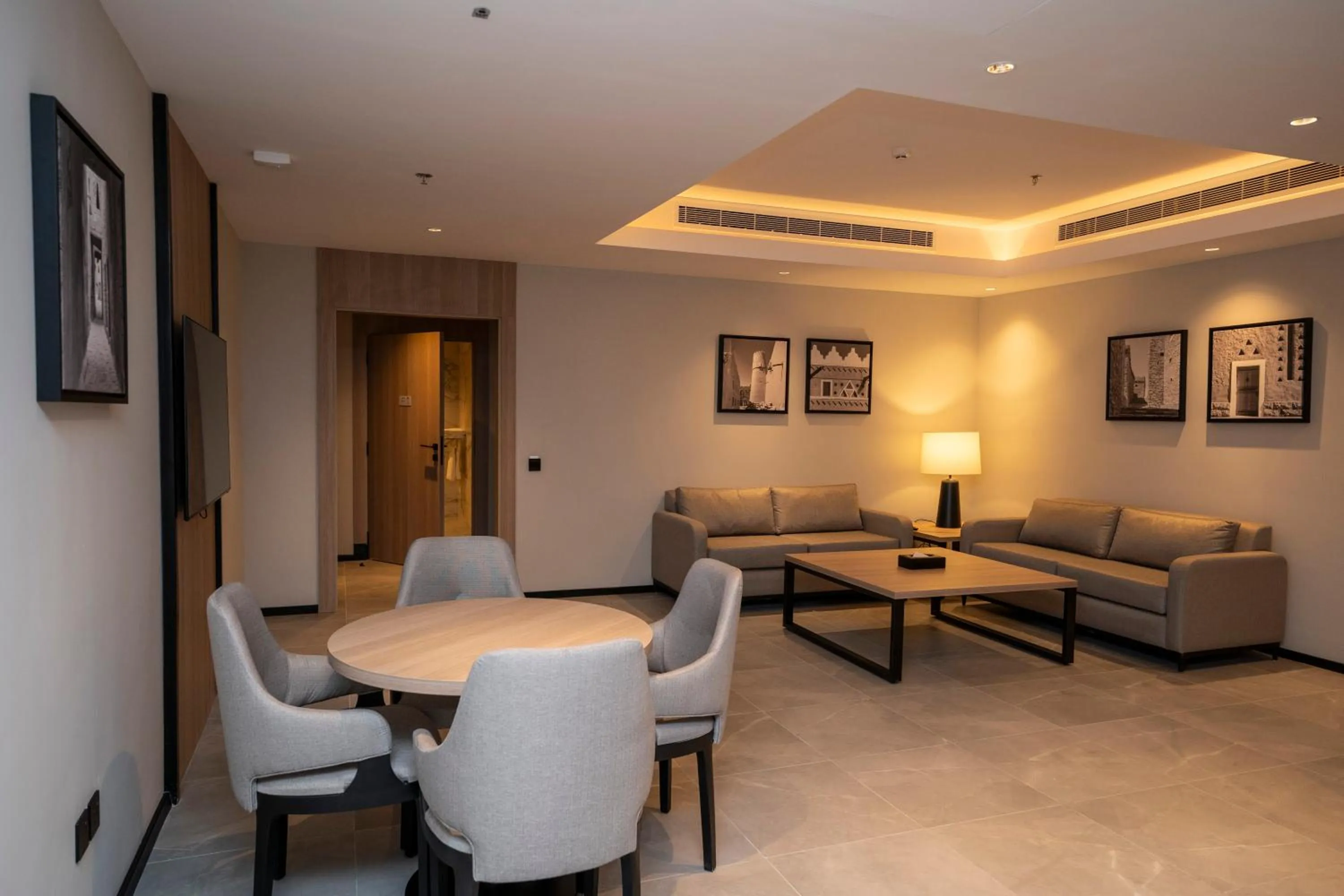 Seating area in Manazel Aldiafah serviced Apartments AlSulymaniyah