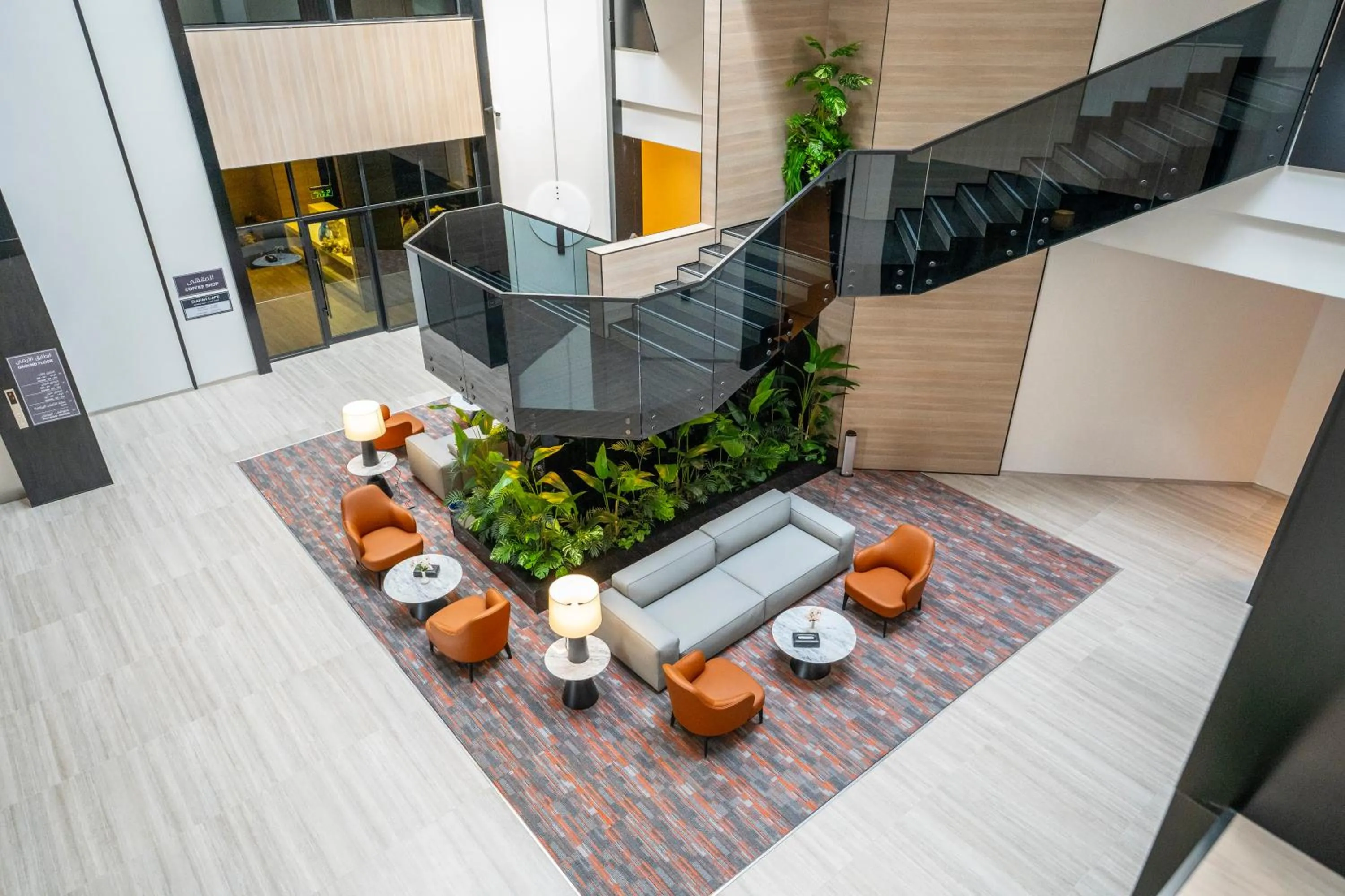 Lobby or reception in Manazel Aldiafah serviced Apartments AlSulymaniyah