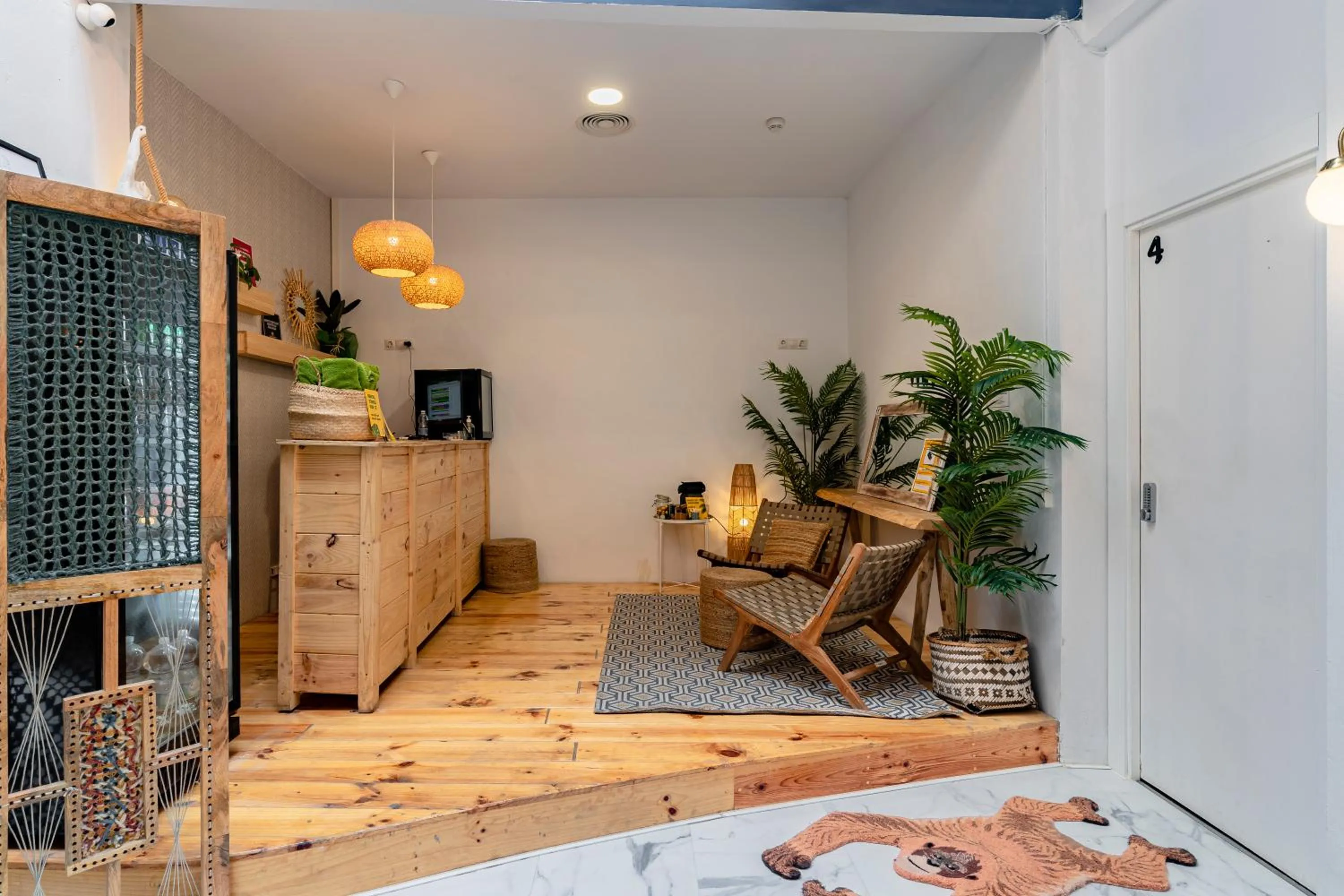 Lobby or reception in The Urban Jungle Hostel