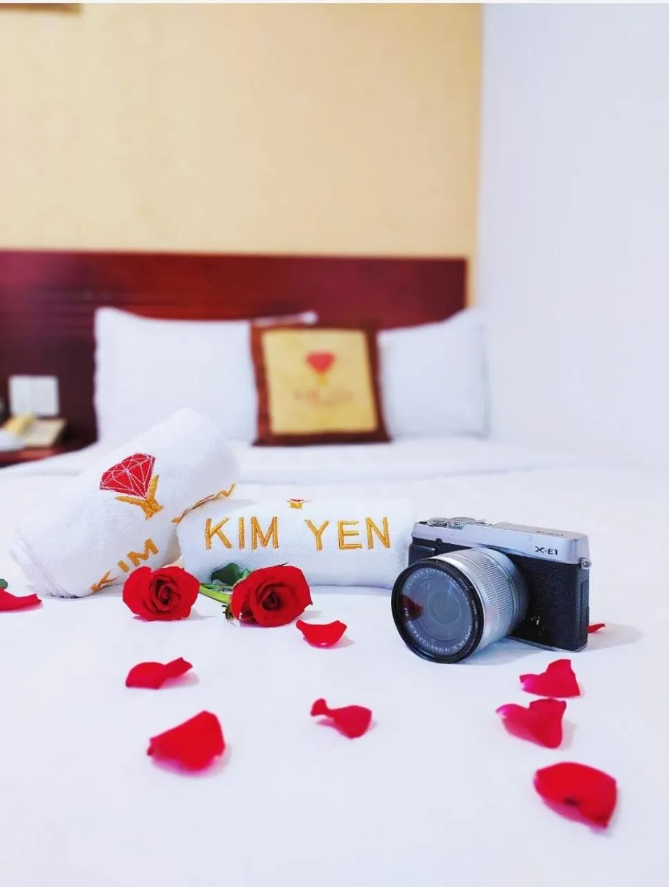 Bed in Kim Yen Hotel