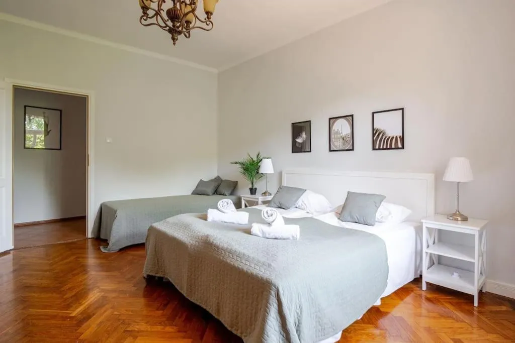 Bed in Florianska Gate Luxury Apartments
