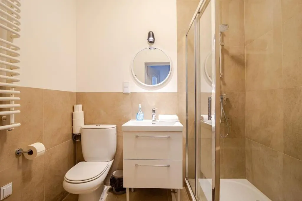 Shower in Florianska Gate Luxury Apartments