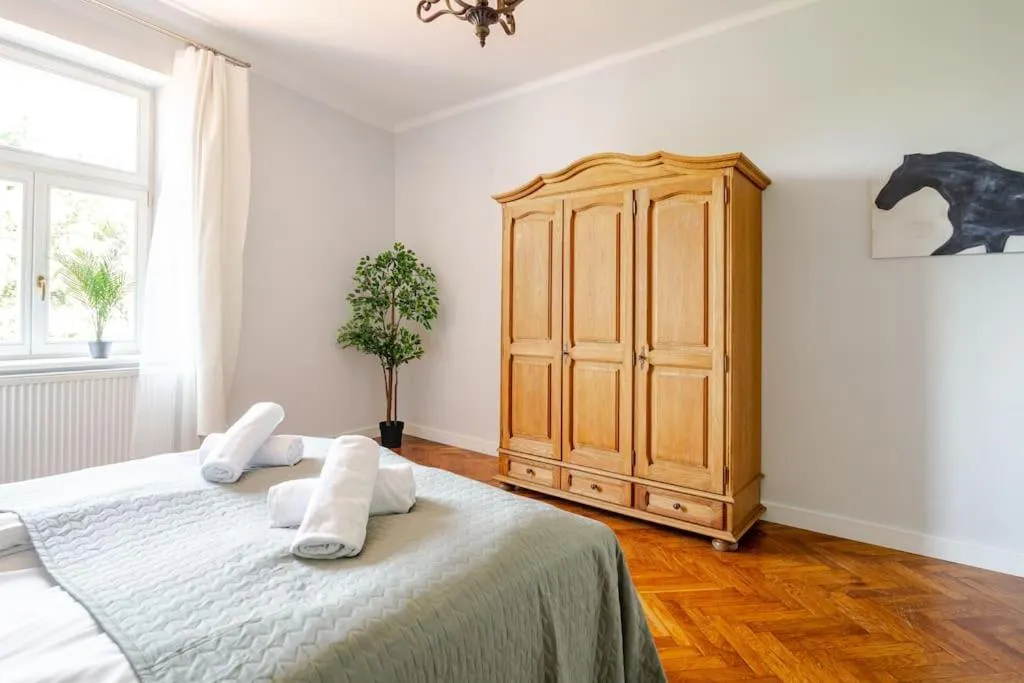 Bed in Florianska Gate Luxury Apartments