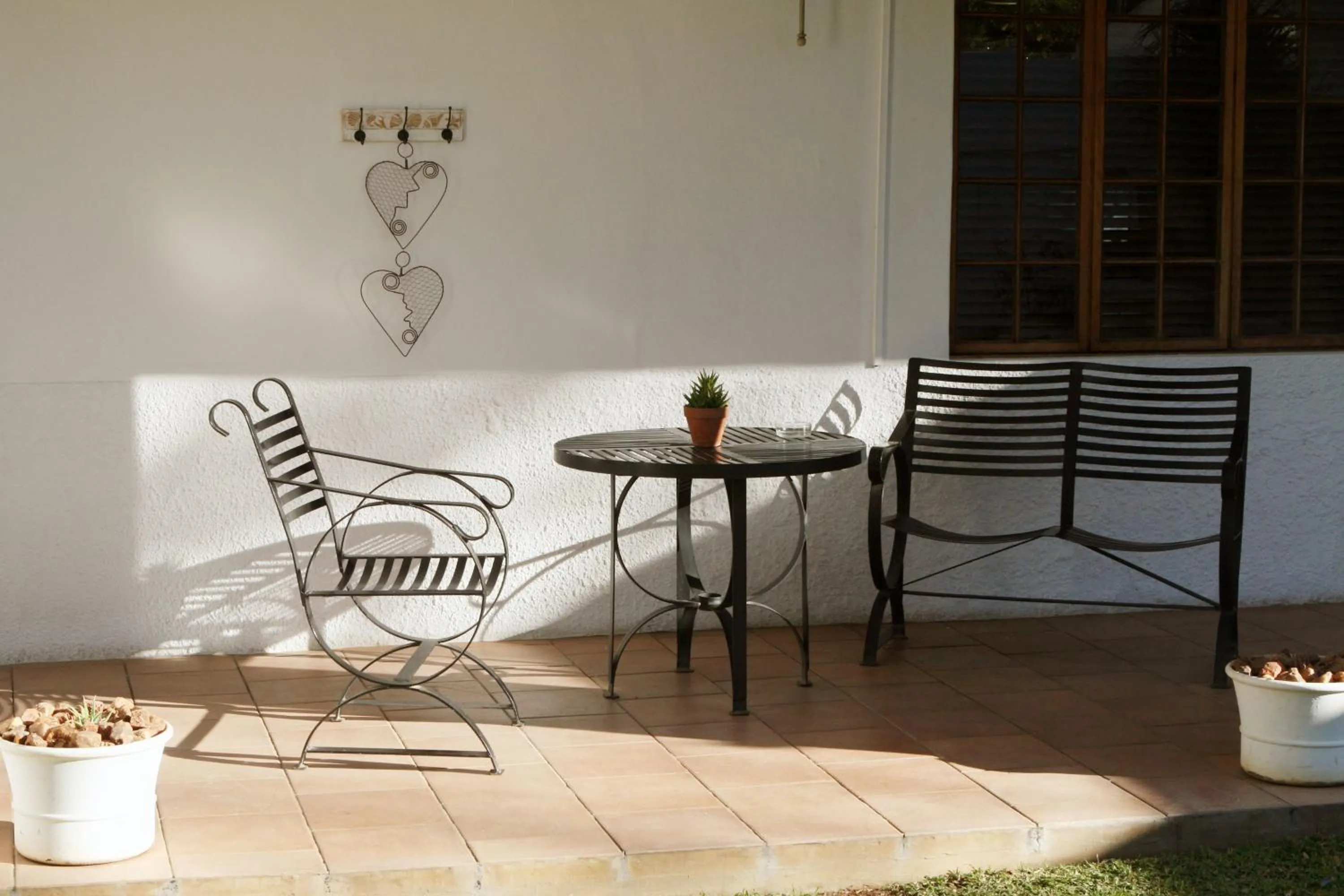 Patio in Lockerbie Lodge