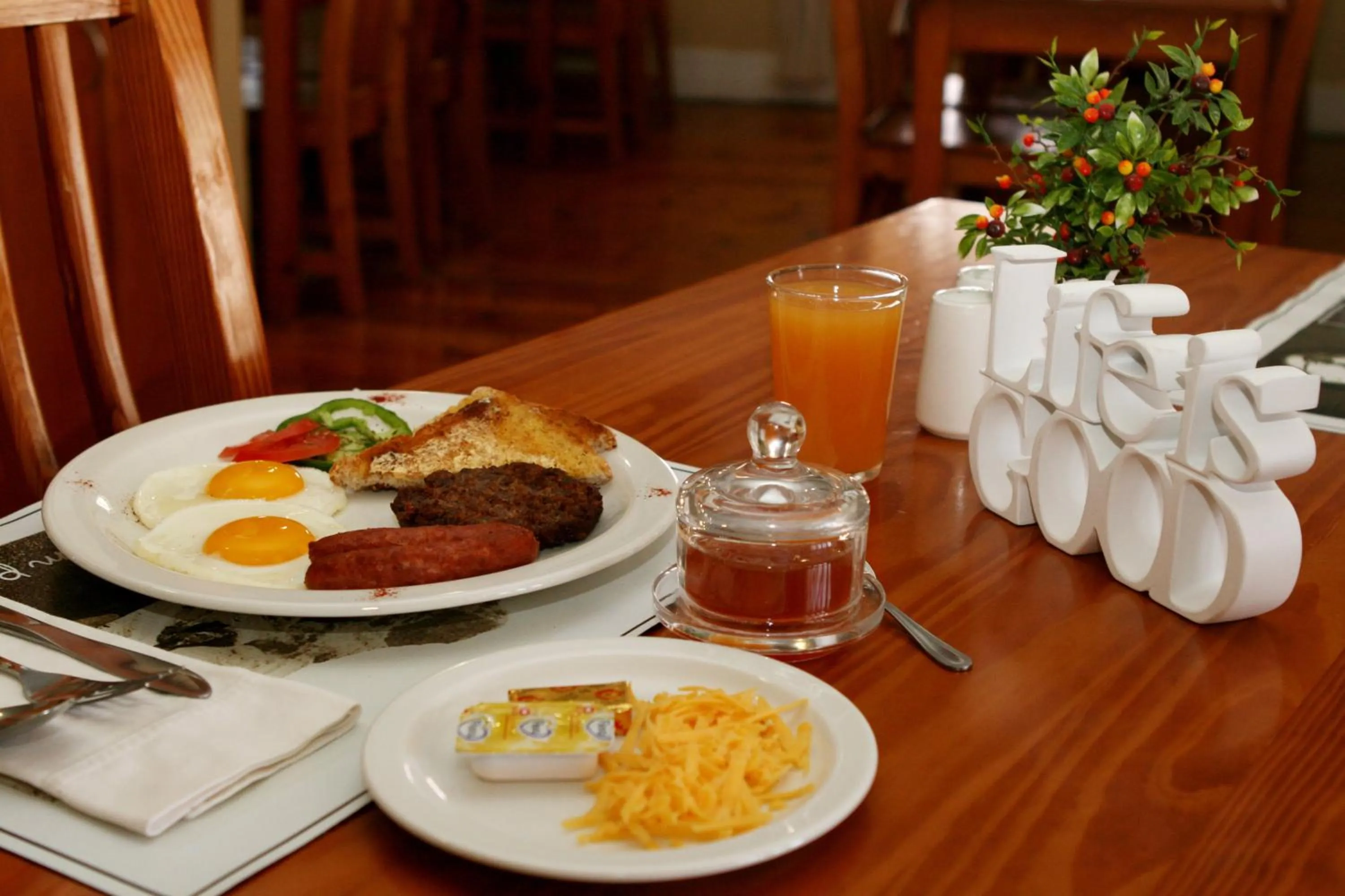 Food and drinks in Lockerbie Lodge