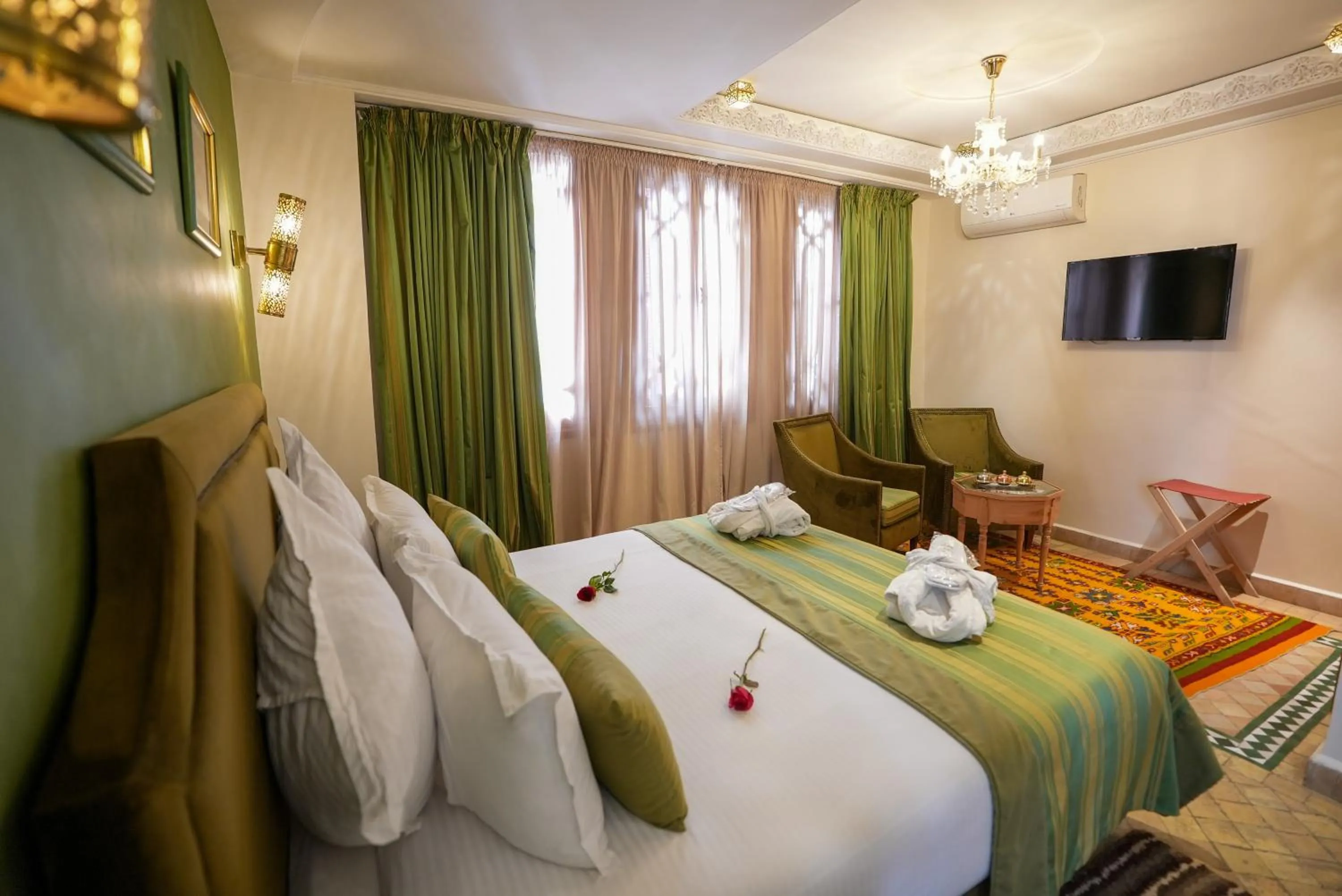 Bed in Palais Zahia Hotel & Spa