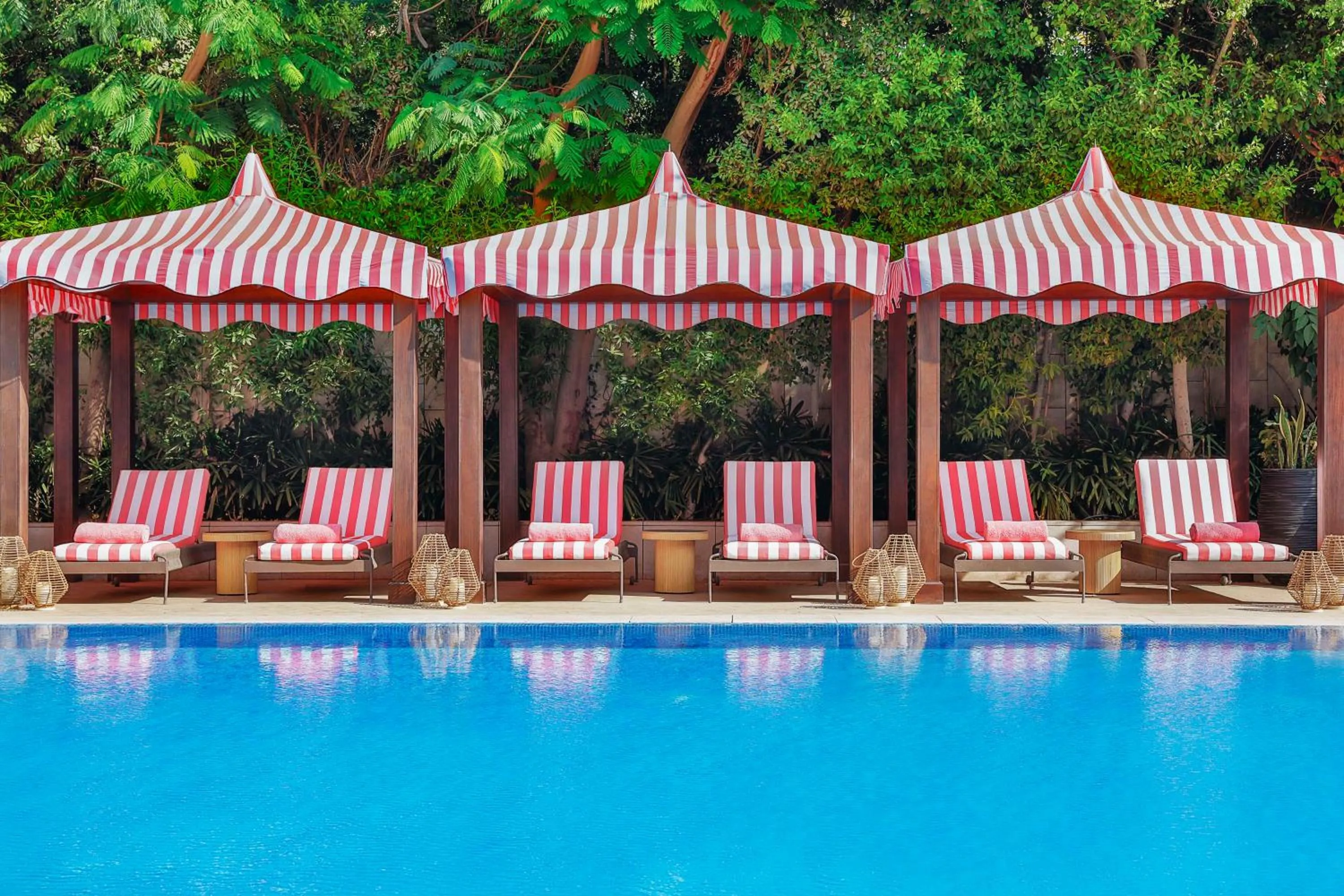 Pool view in Waldorf Astoria Cairo Heliopolis