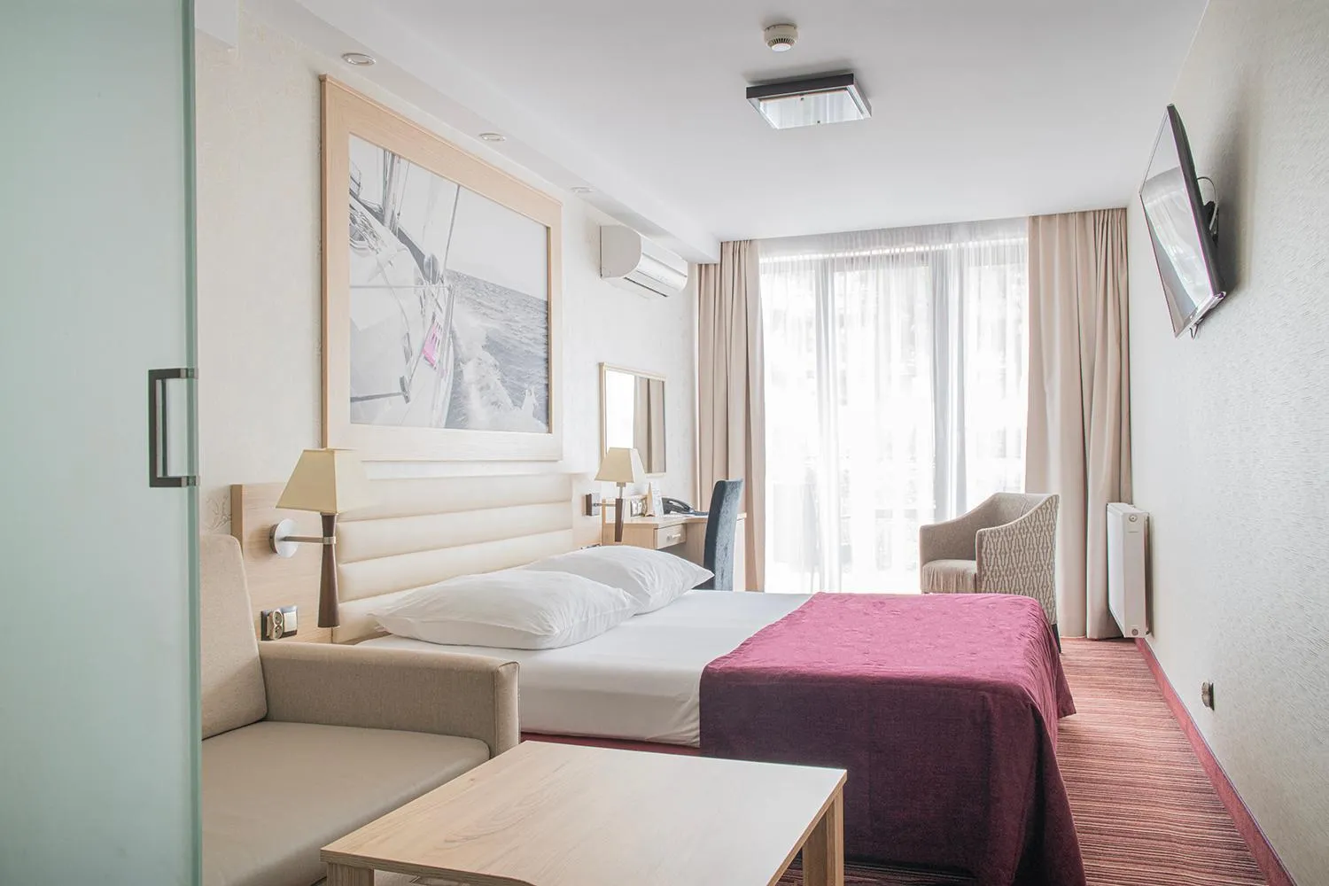 Photo of the whole room, Bed in Primavera Jastrzębia Góra