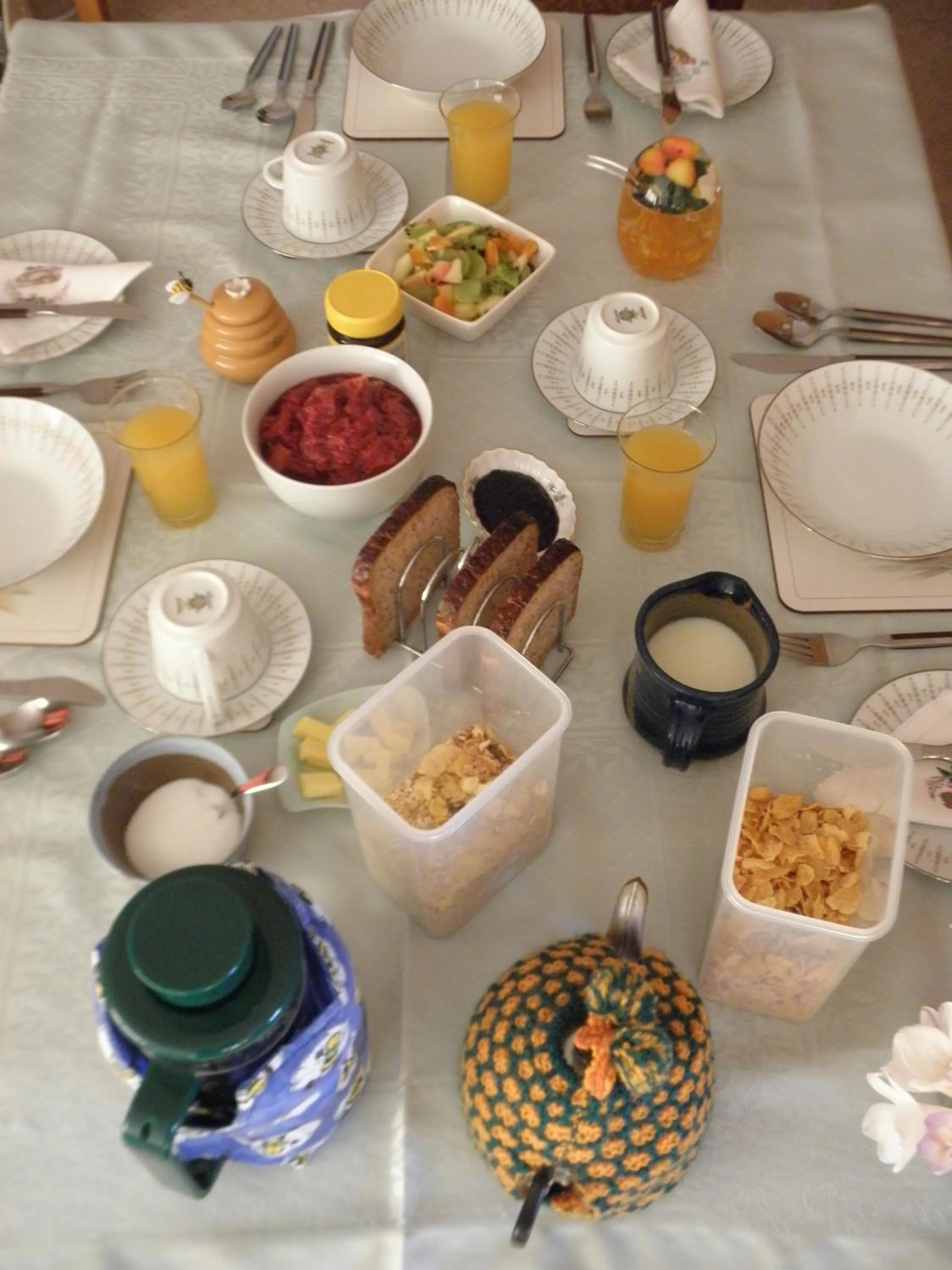 Continental breakfast in Jenny's Bed & Breakfast