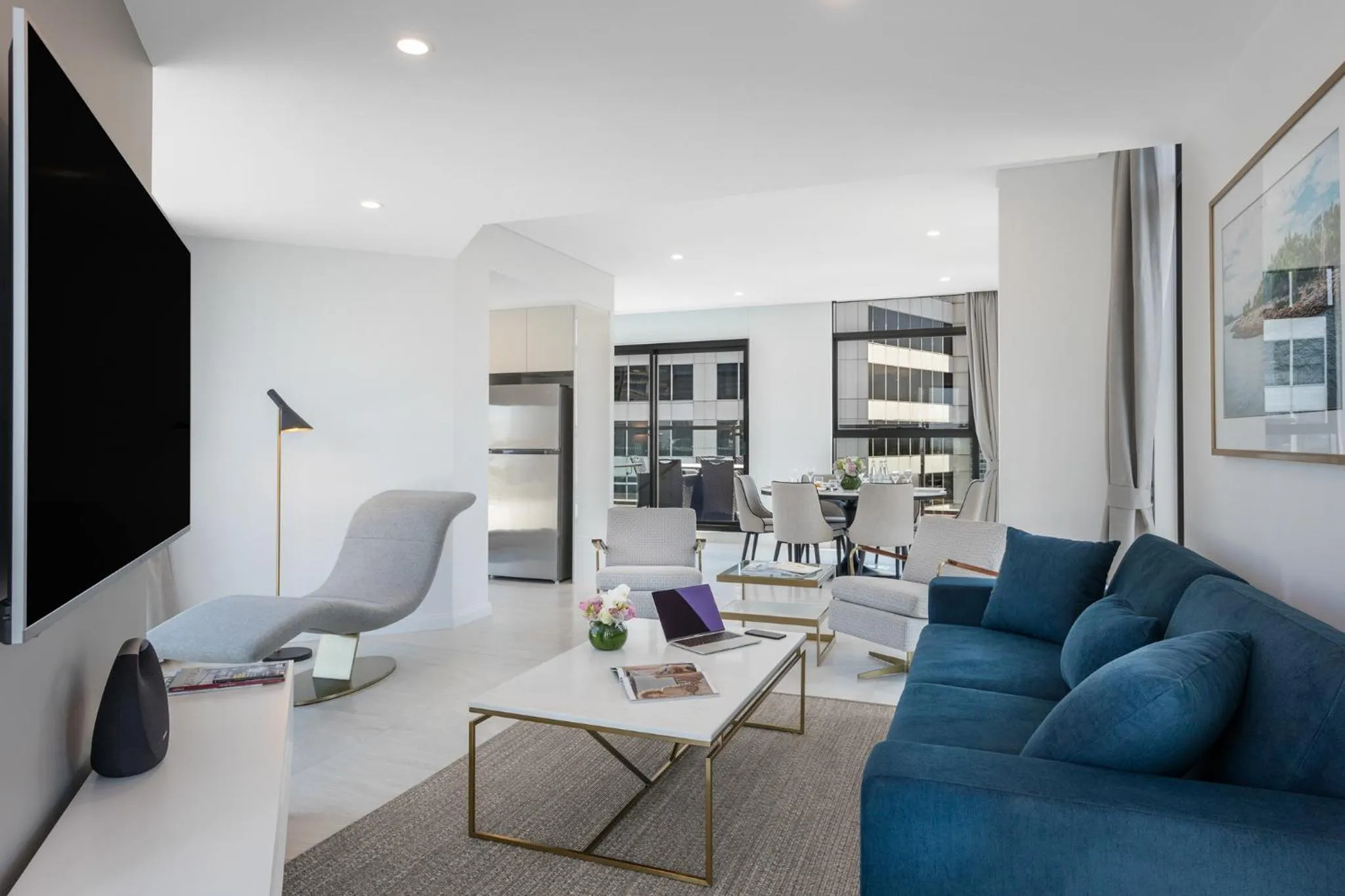 Living room in Meriton Suites Sussex Street, Sydney