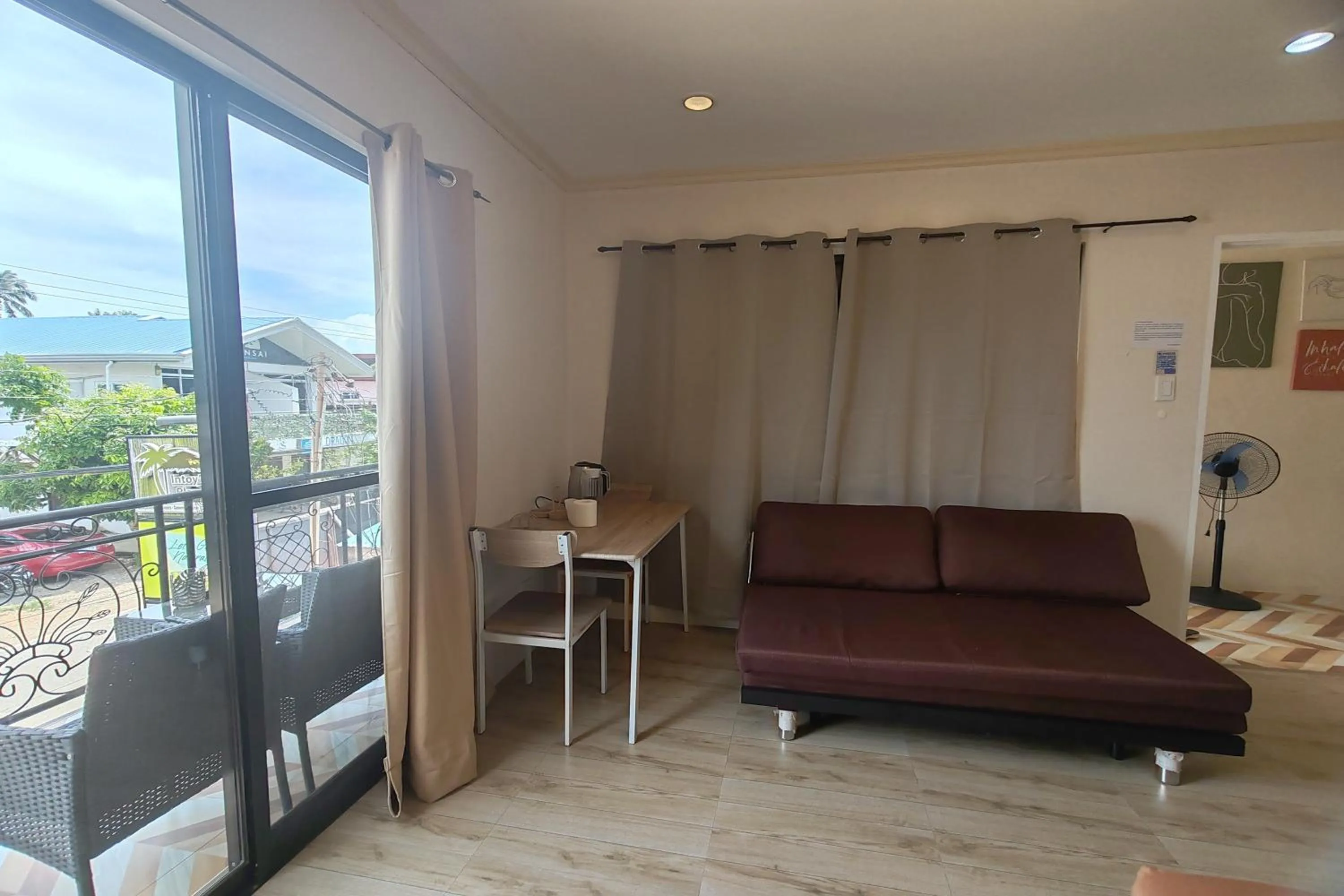 Seating area in Intoy's Place Panglao near Beach