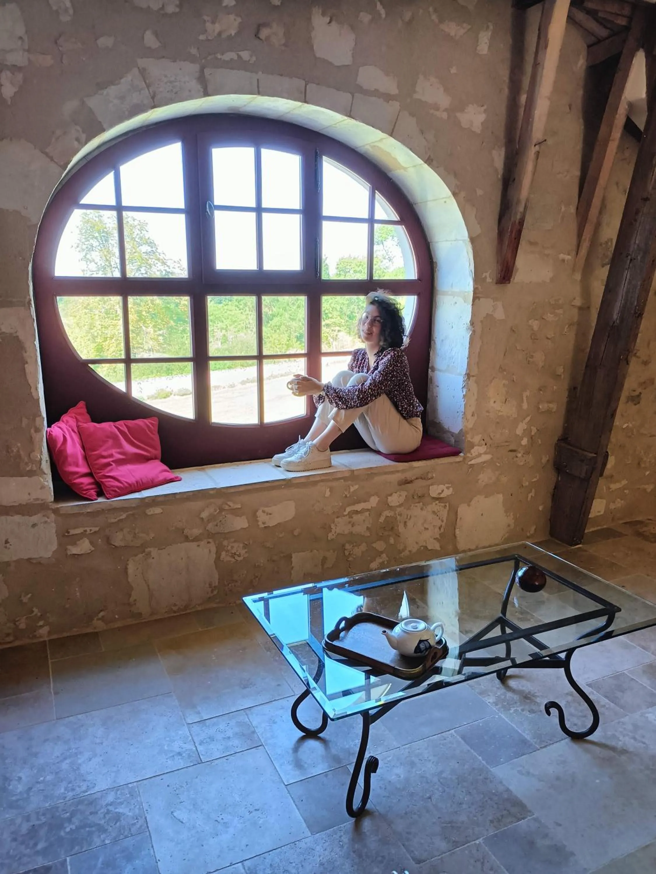 Seating area in Chambres d'hôtes au Château de Gizeux