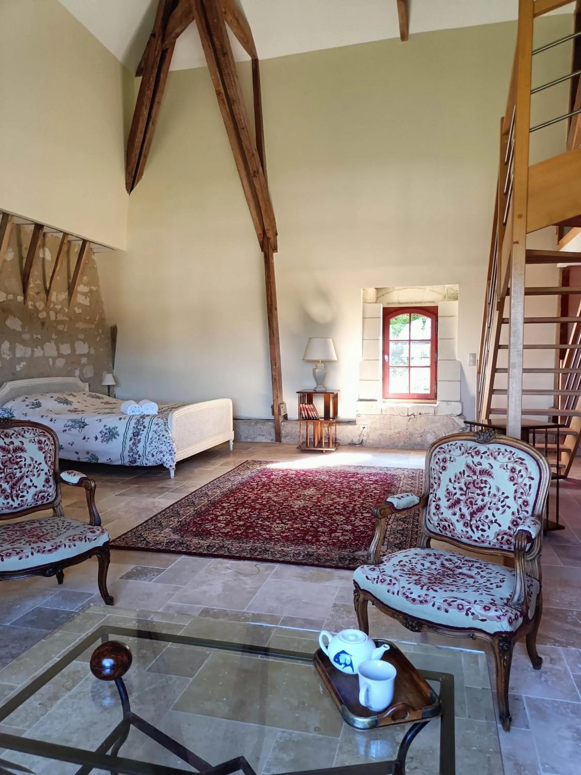 Bedroom in Chambres d'hôtes au Château de Gizeux