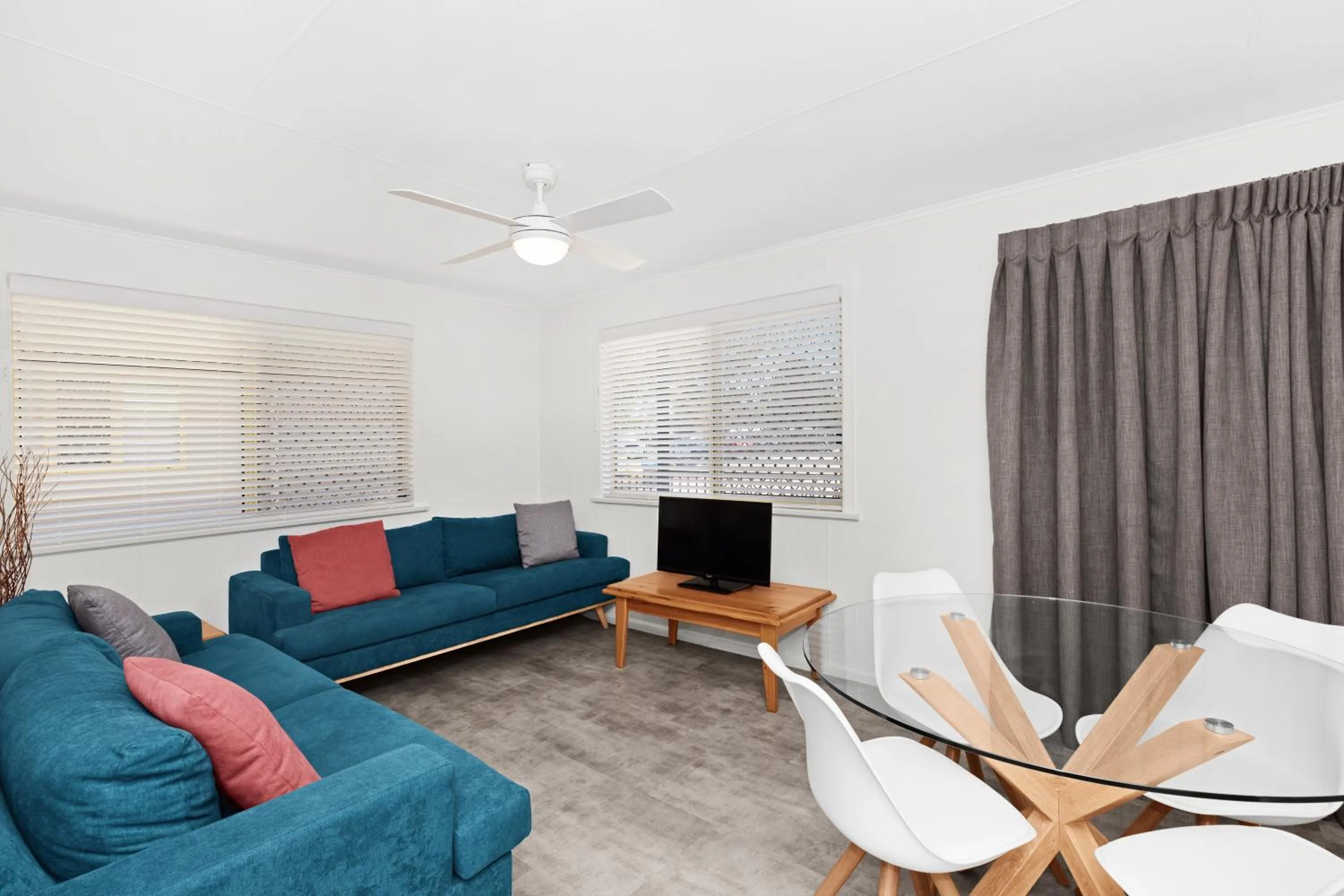 Living room in Moana Beach Tourist Park