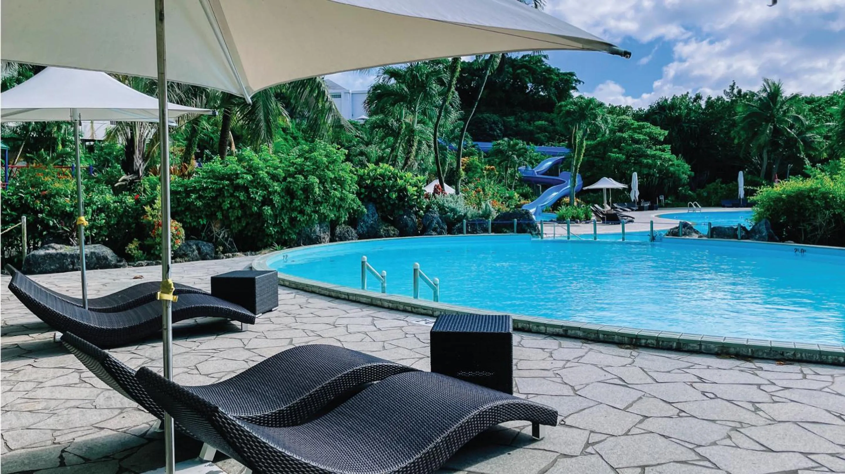 Pool view in Hotel Nikko Guam