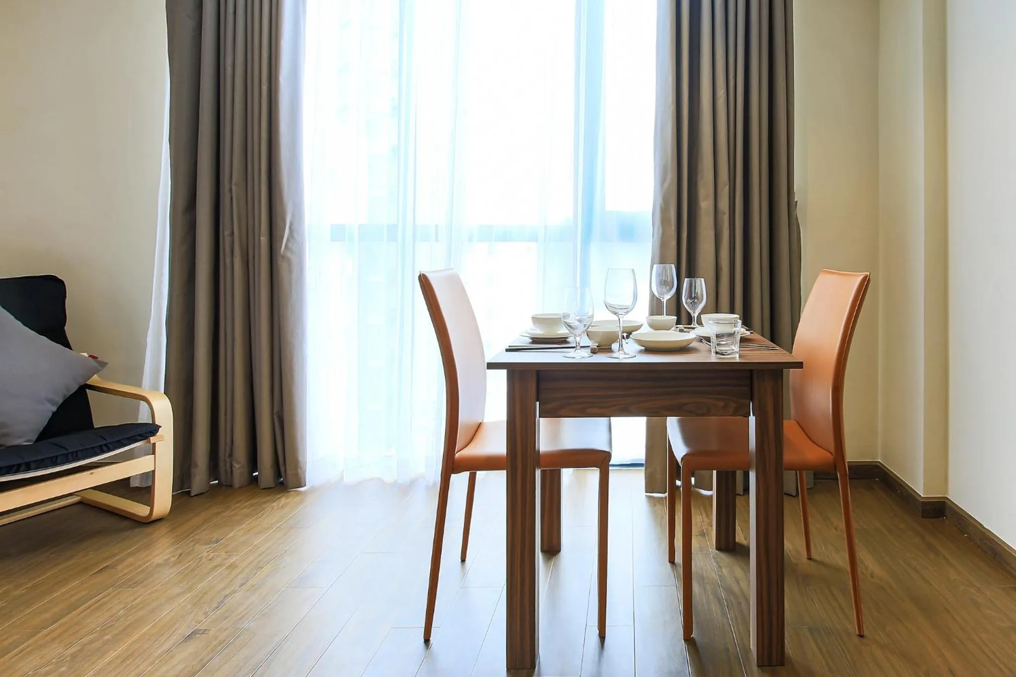 Dining area in Aurora Serviced Apartments