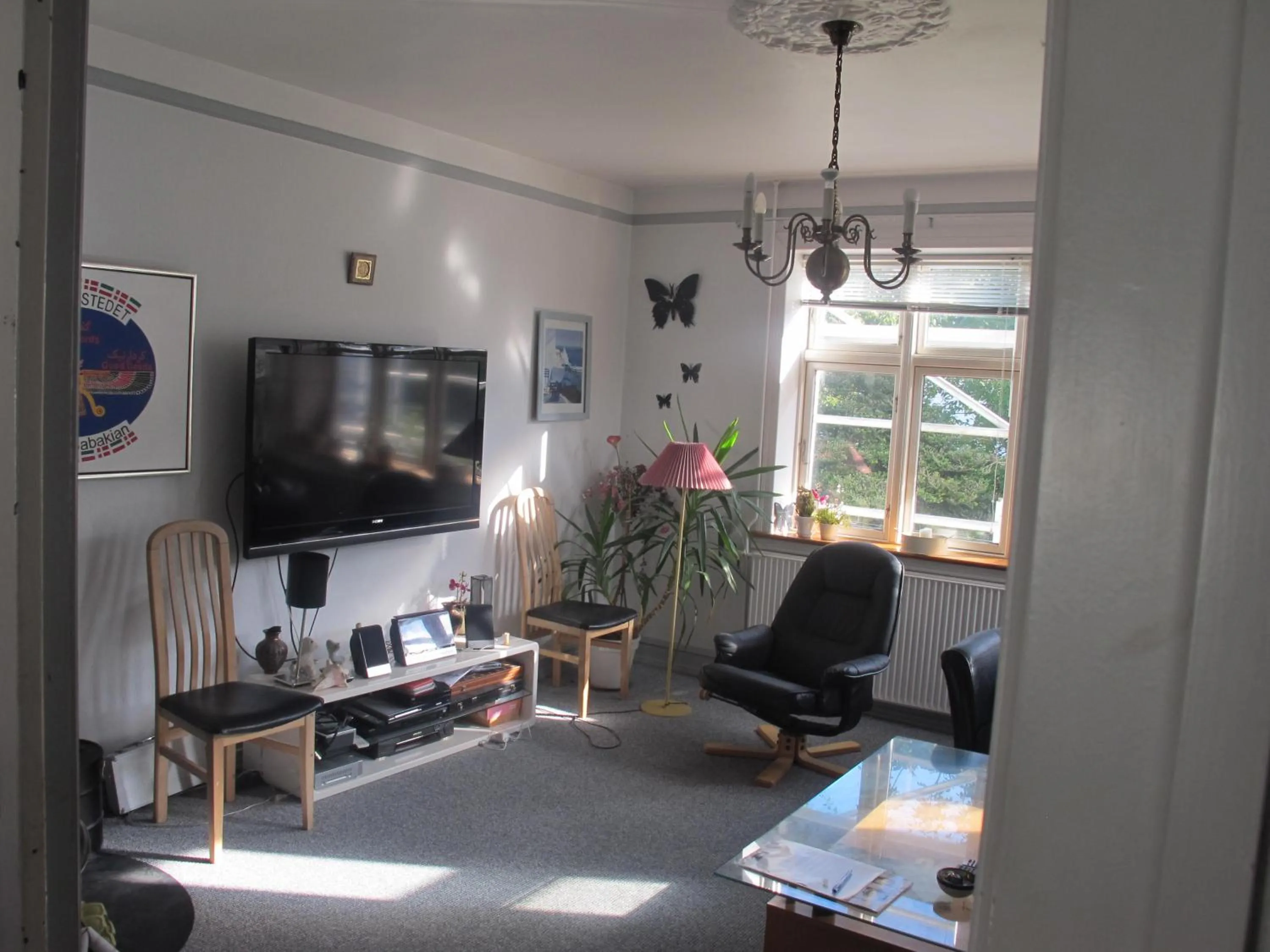 Communal lounge/ TV room in Guesthouse Sharon Aarhus
