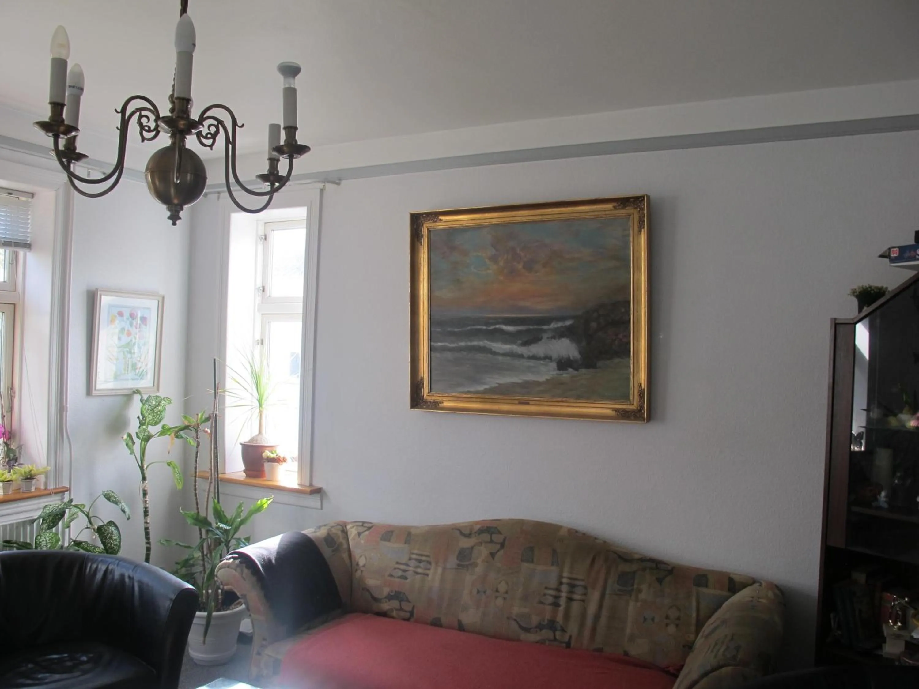 Communal lounge/ TV room in Guesthouse Sharon Aarhus