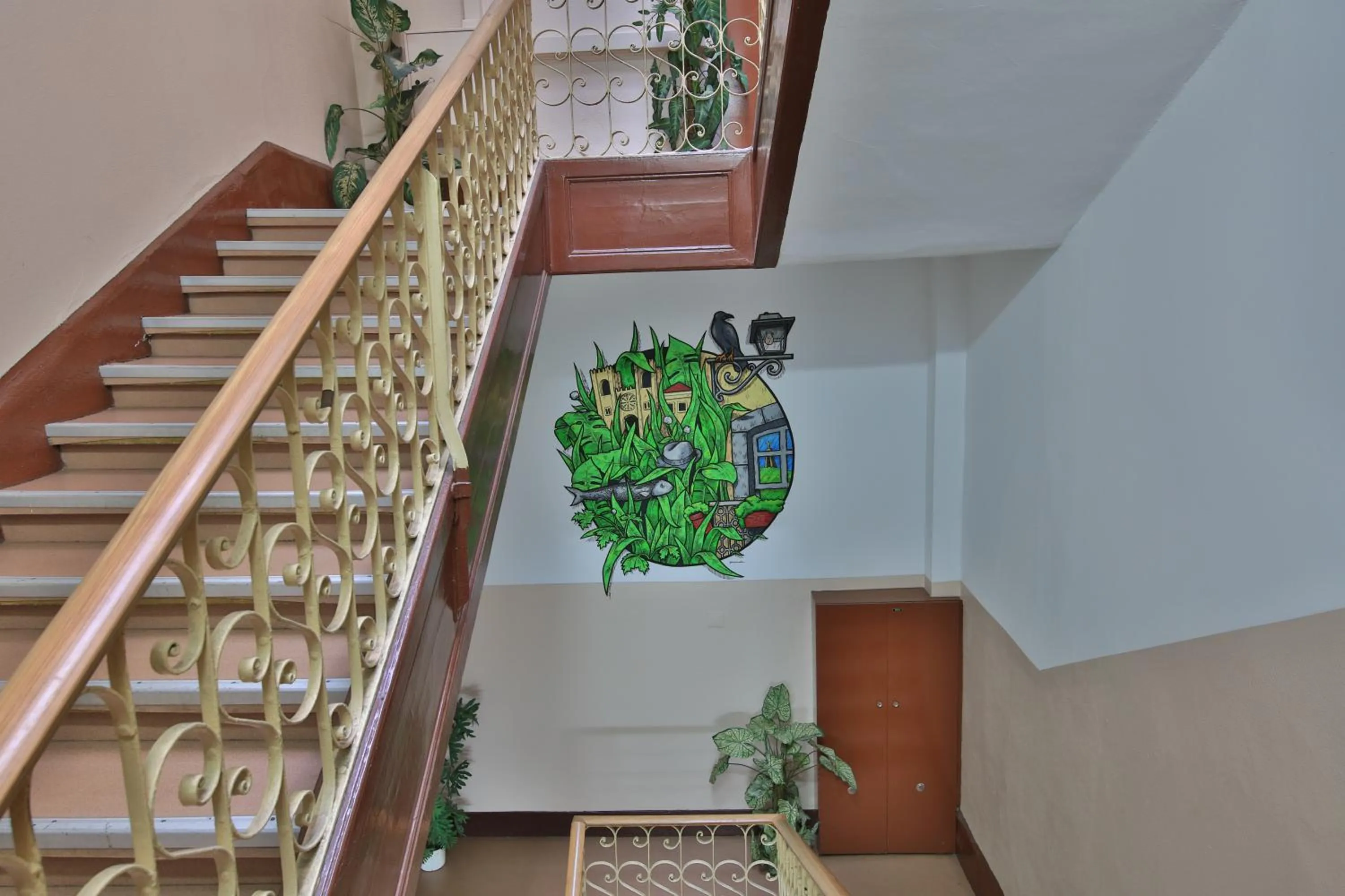 Decorative detail in Pensao Praca Da Figueira