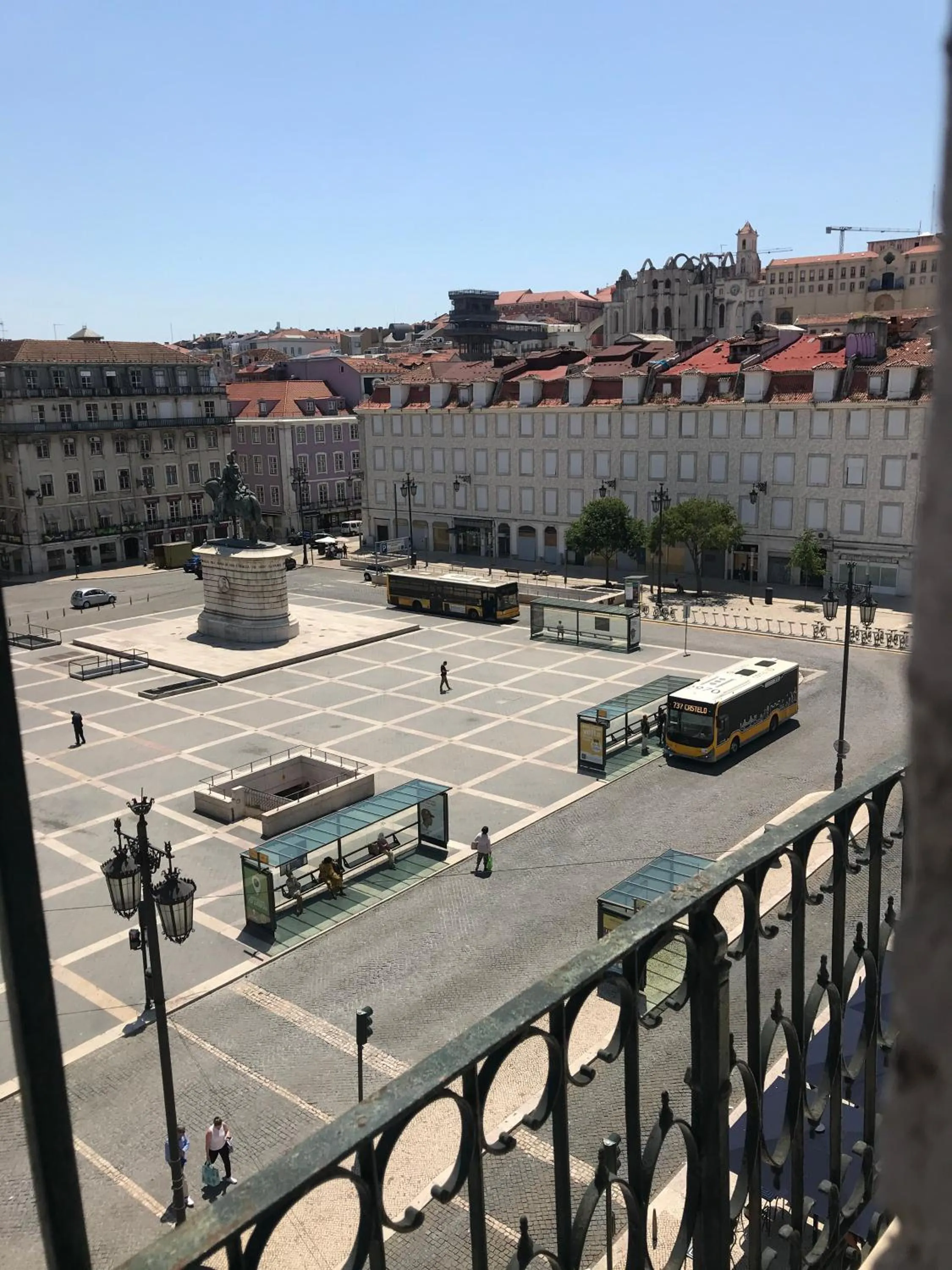 Balcony/Terrace in Pensao Praca Da Figueira