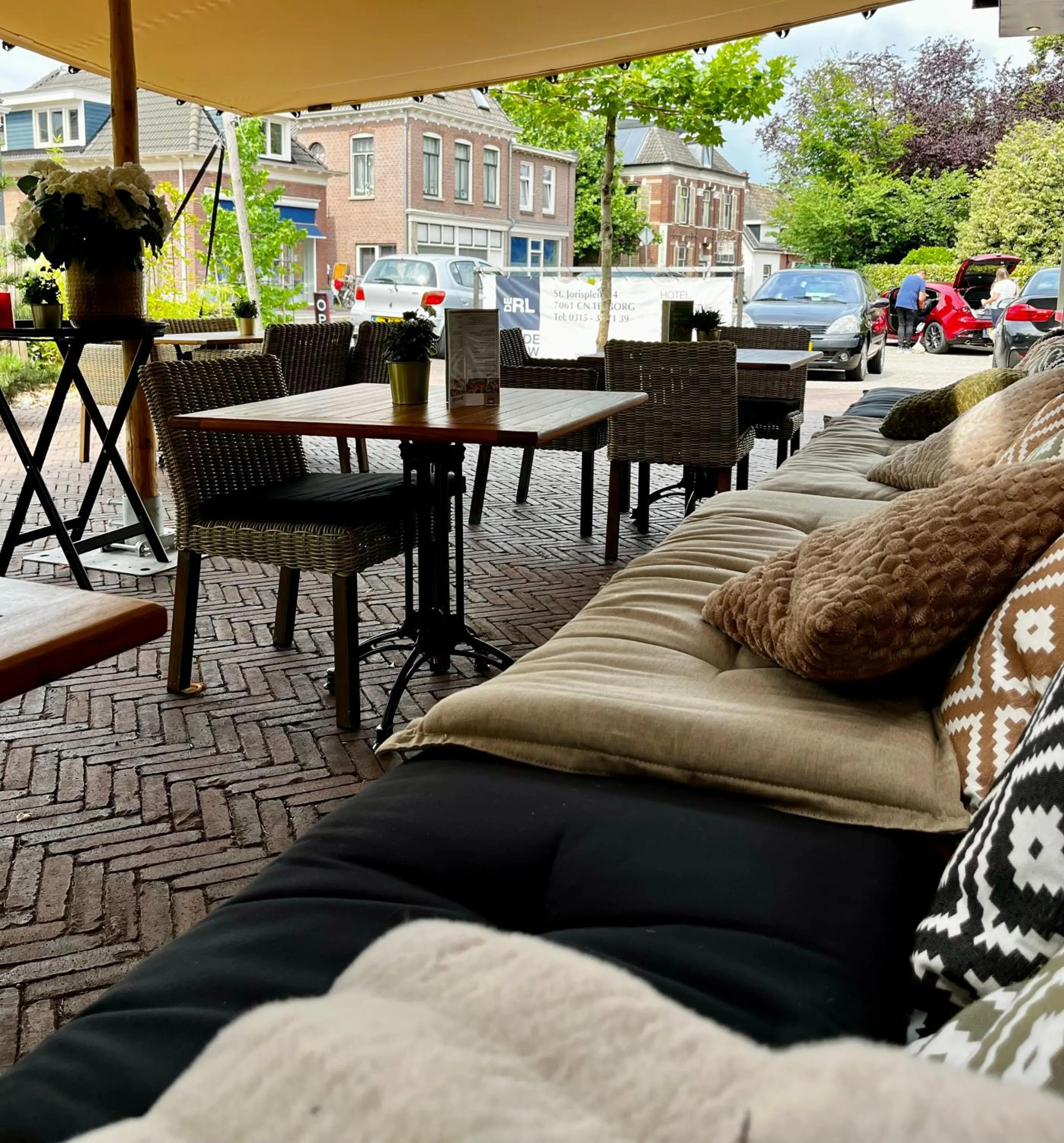 Balcony/Terrace in Hotel De Roode Leeuw Terborg