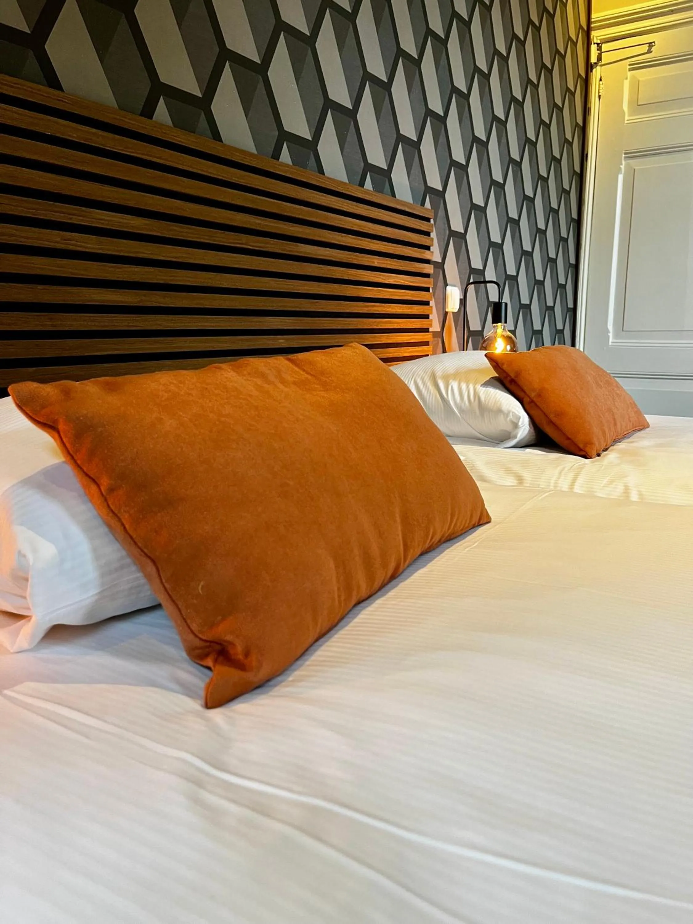 Bed in Hotel De Roode Leeuw Terborg