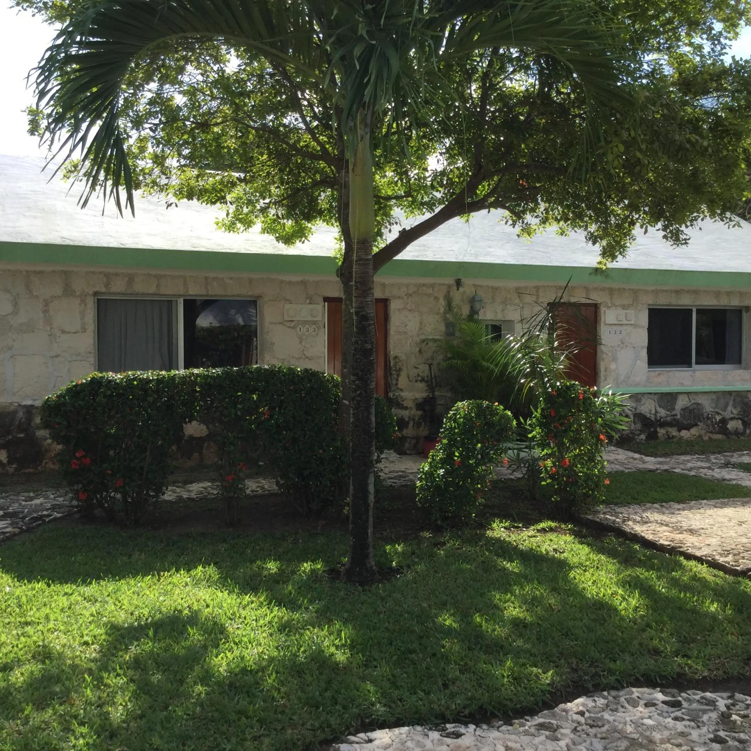 Garden view in Hotel Club Akumal Caribe